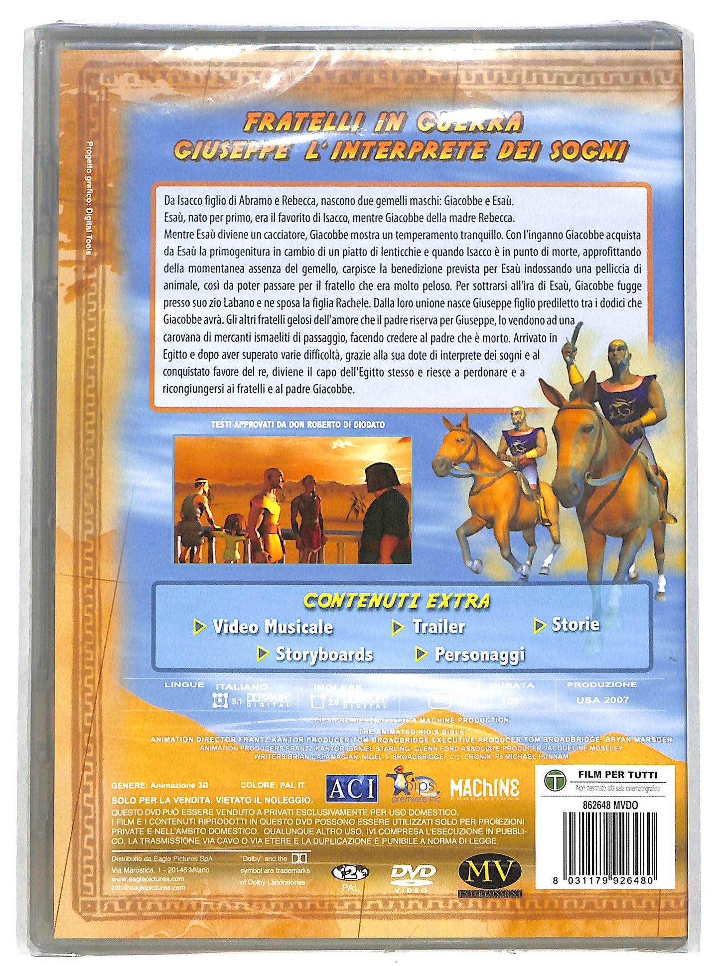 EBOND La Bibbia Animata in 3d-Fratelli in guerra Giuseppe dei sogni DVD D607716