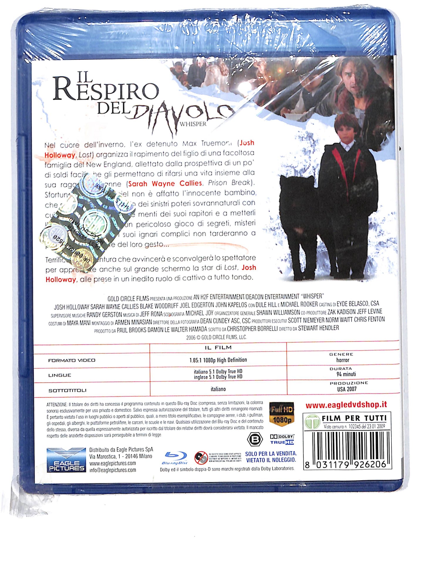 EBOND Il Respiro Del Diavolo BLURAY D608028