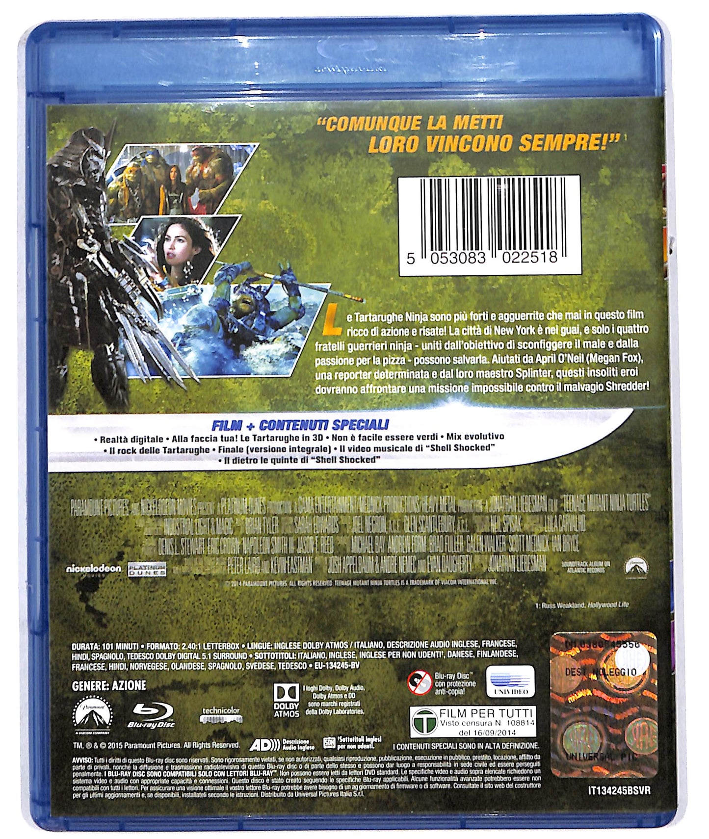 EBOND tartarughe ninja - noleggio BLURAY D609907