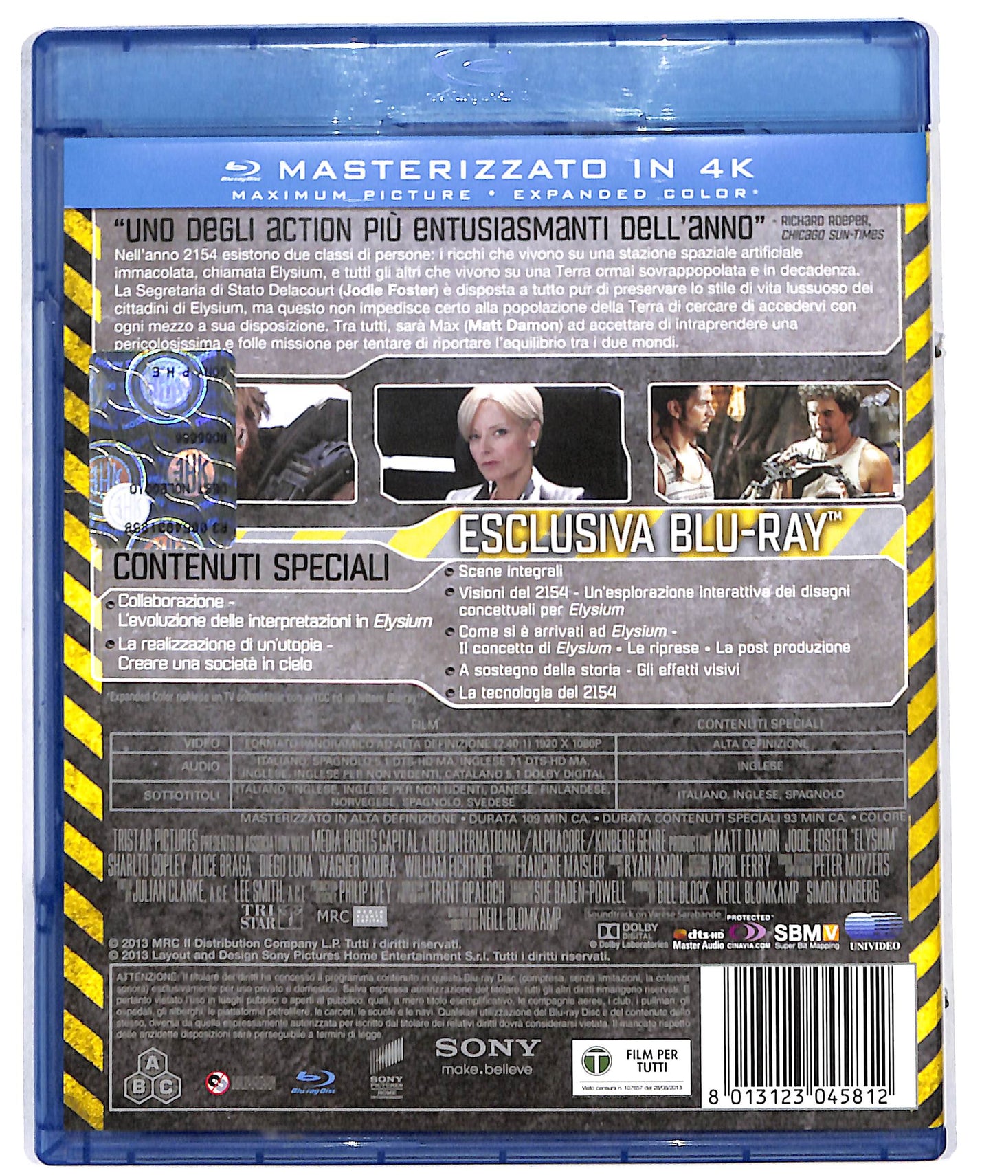 EBOND elysium - noleggio BLURAY D610558