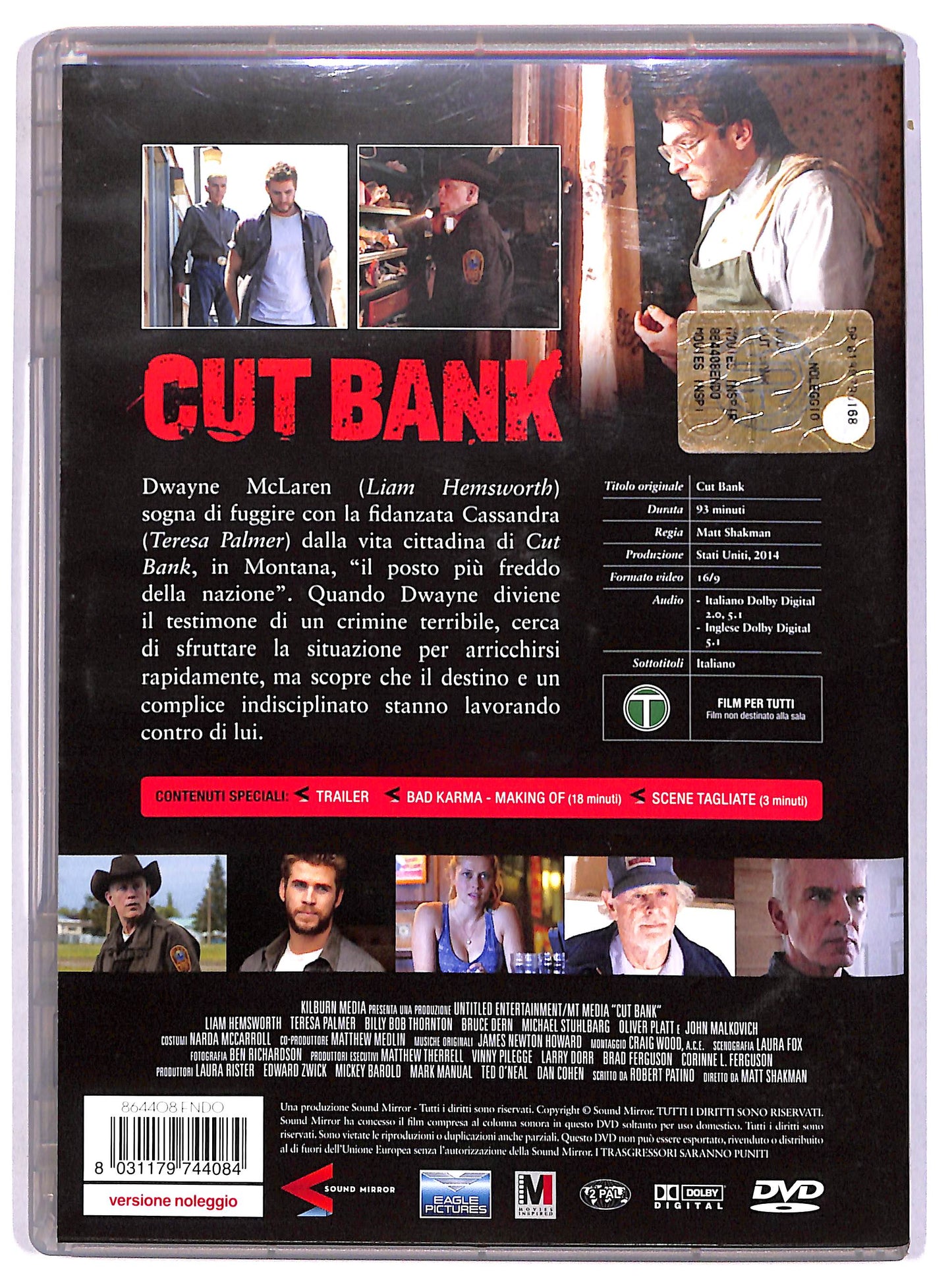 EBOND Cut Bank Noleggio DVD D610611