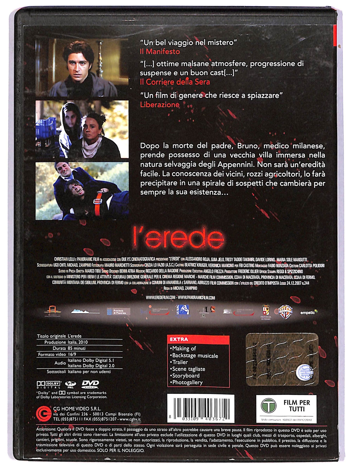 EBOND L'erede Noleggio DVD D610614