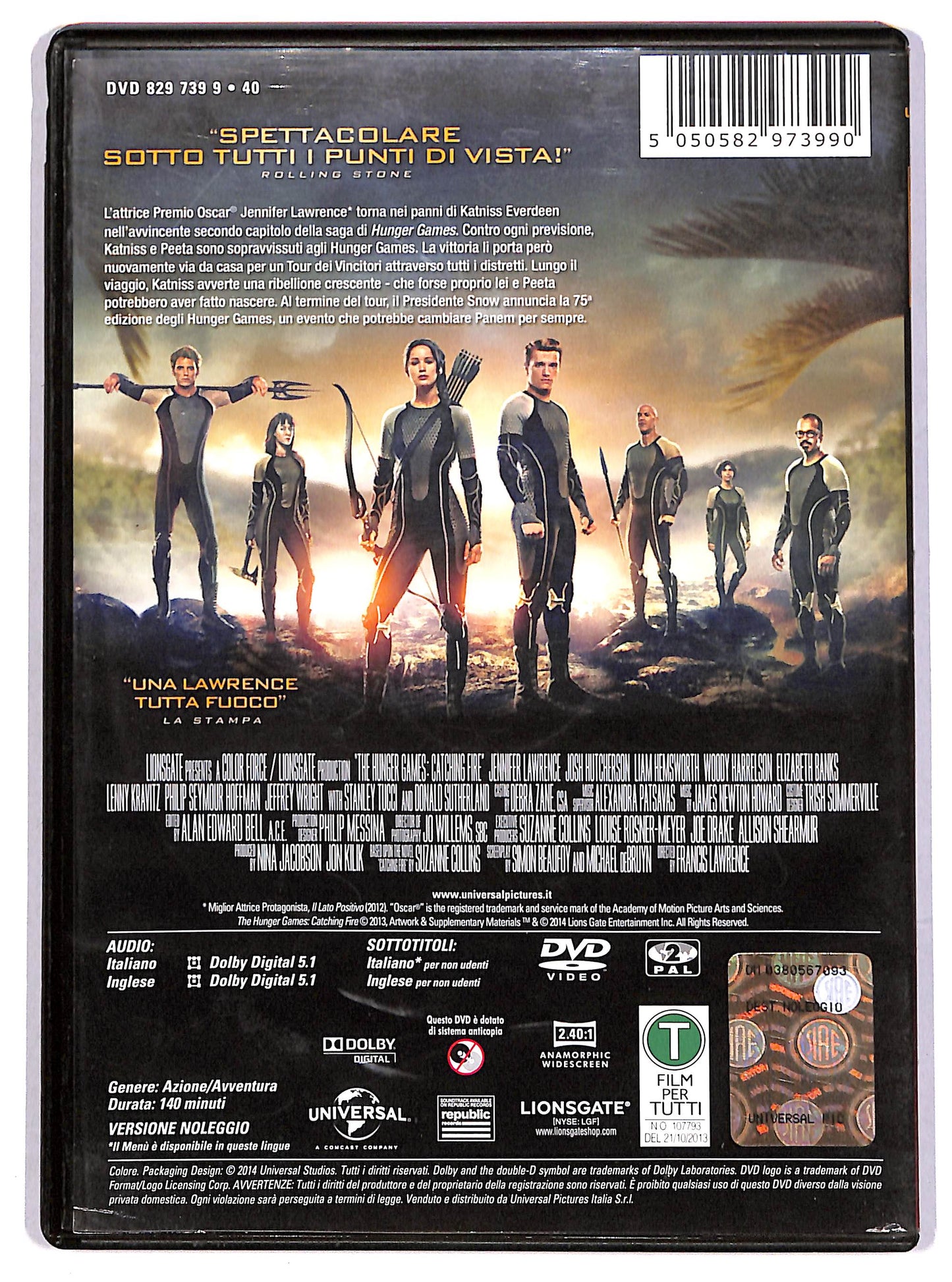 EBOND Hunger Games: La Ragazza di Fuoco Noleggio DVD D613409