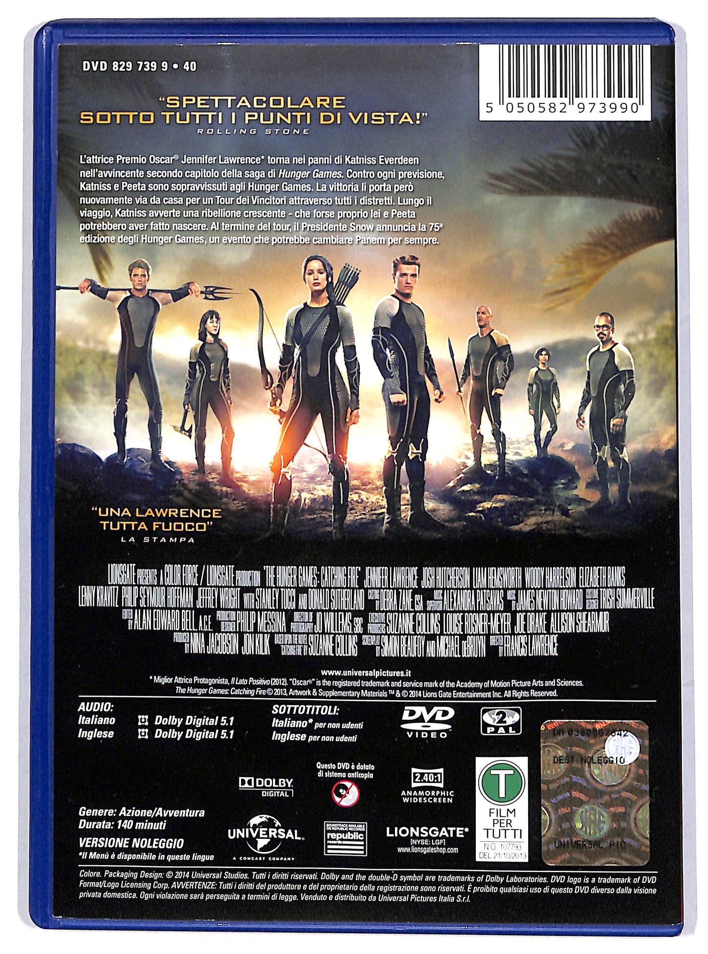 EBOND Hunger Games: La Ragazza di Fuoco Noleggio DVD D613507