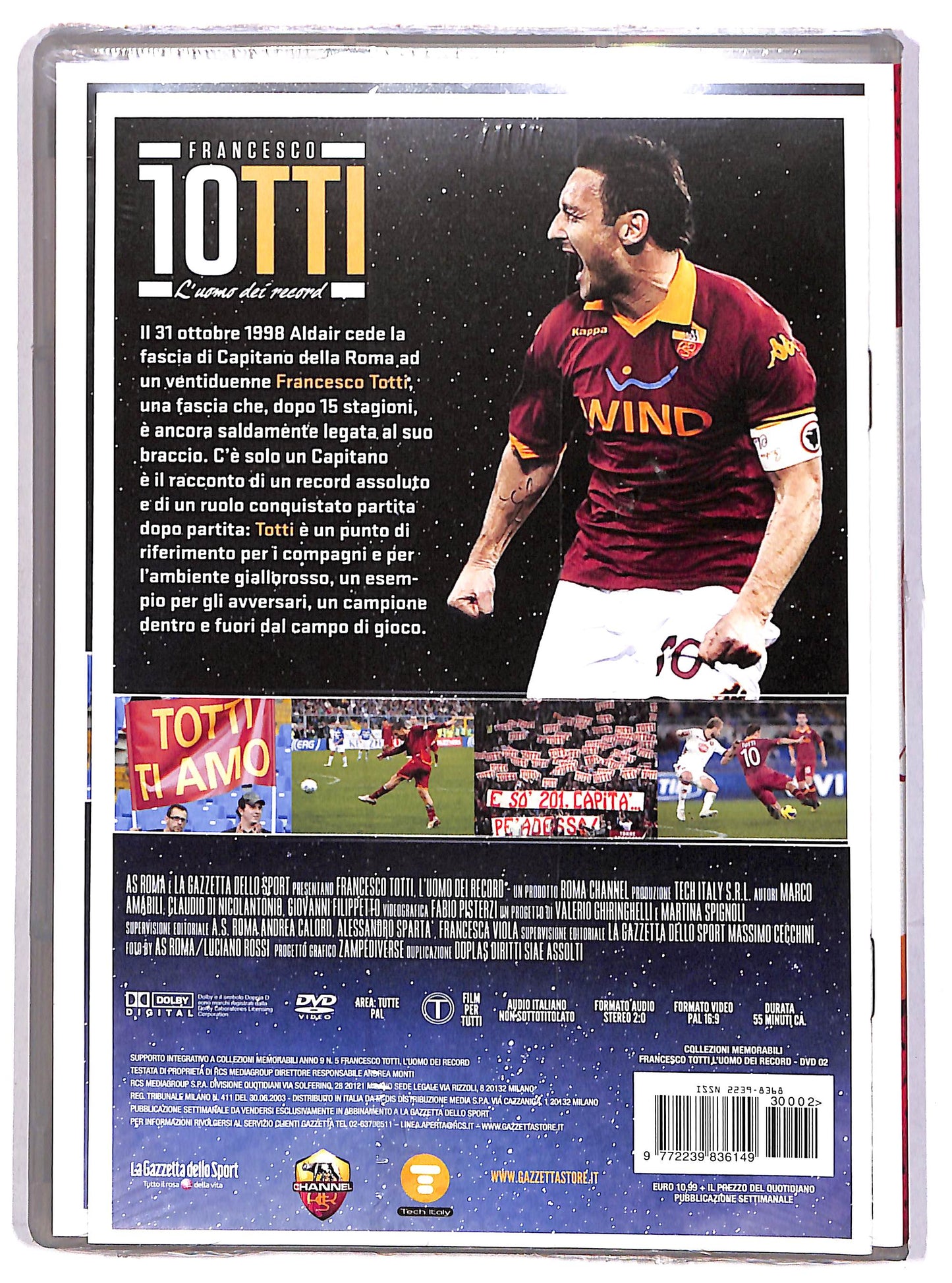 EBOND Totti, l'uomo dei record - C'e solo un Capitano vol 2 EDITORIALE DVD D613752