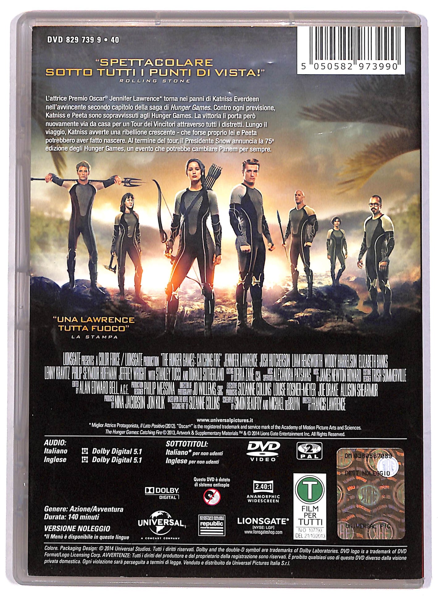 EBOND Hunger Games: La Ragazza di Fuoco Noleggio DVD D613763