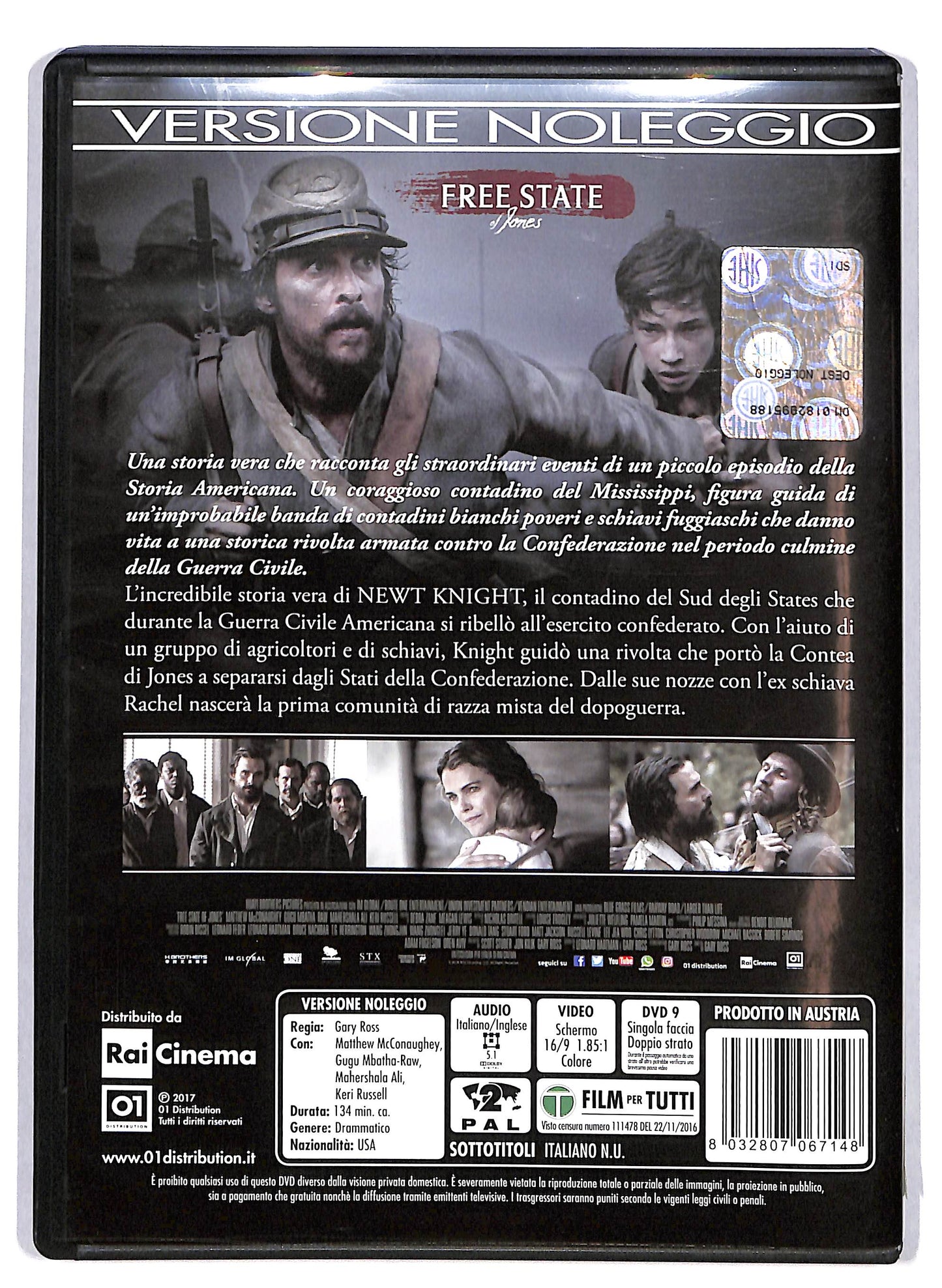 EBOND Free State of Jones NOLEGGIO DVD D614656