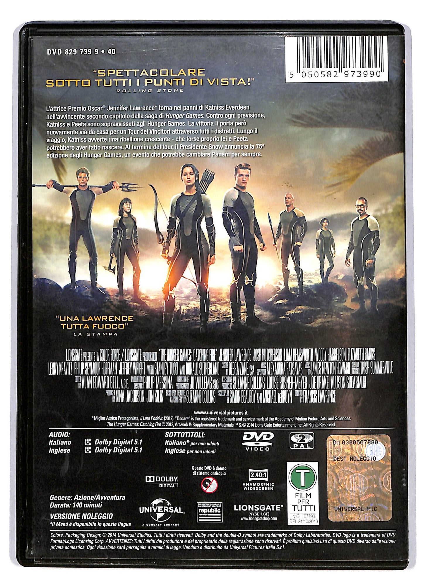 EBOND Hunger Games: La Ragazza di Fuoco Noleggio DVD D614962