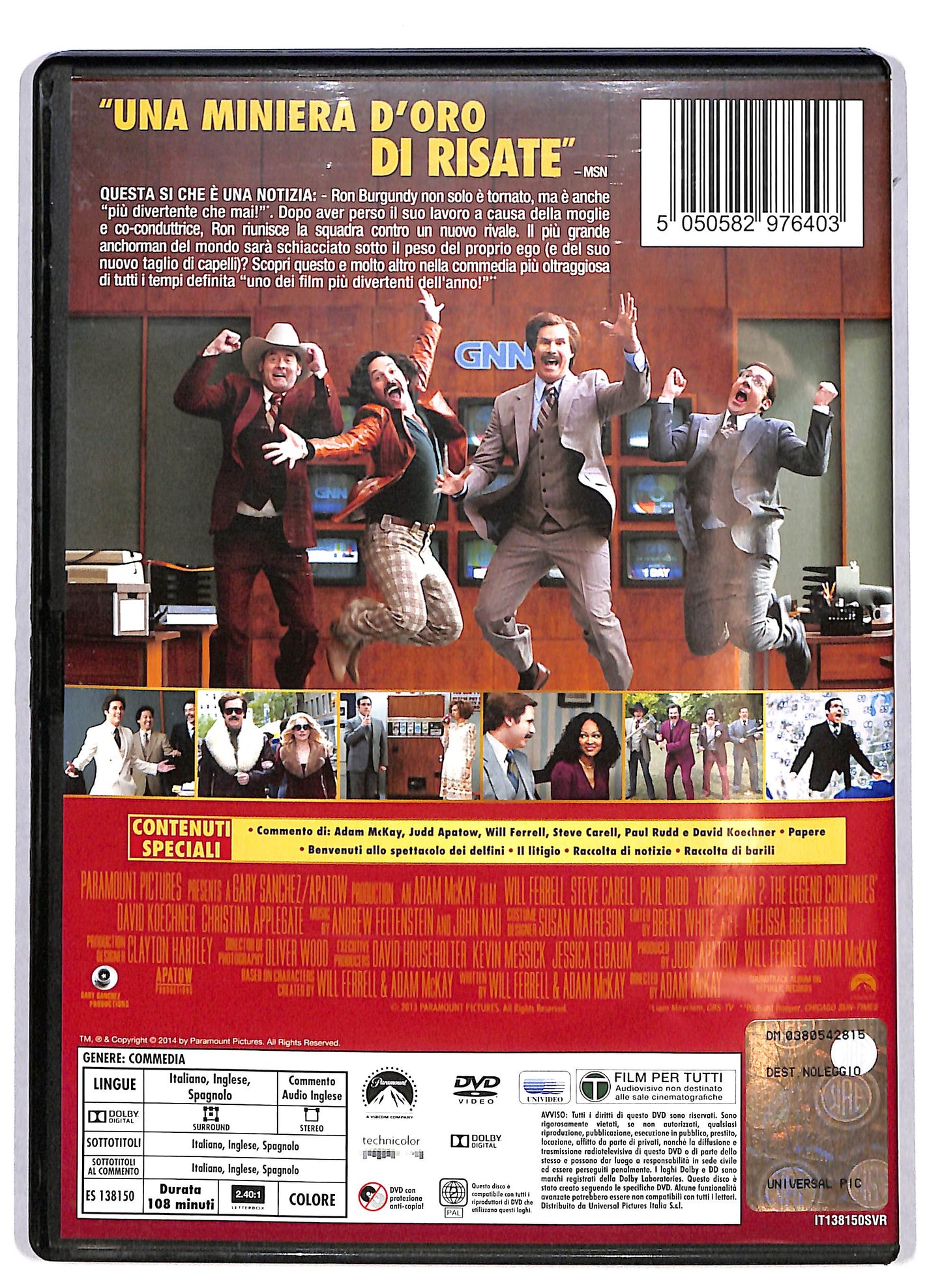 EBOND Anchorman 2 - Fotti la notizia - Noleggio DVD D615133