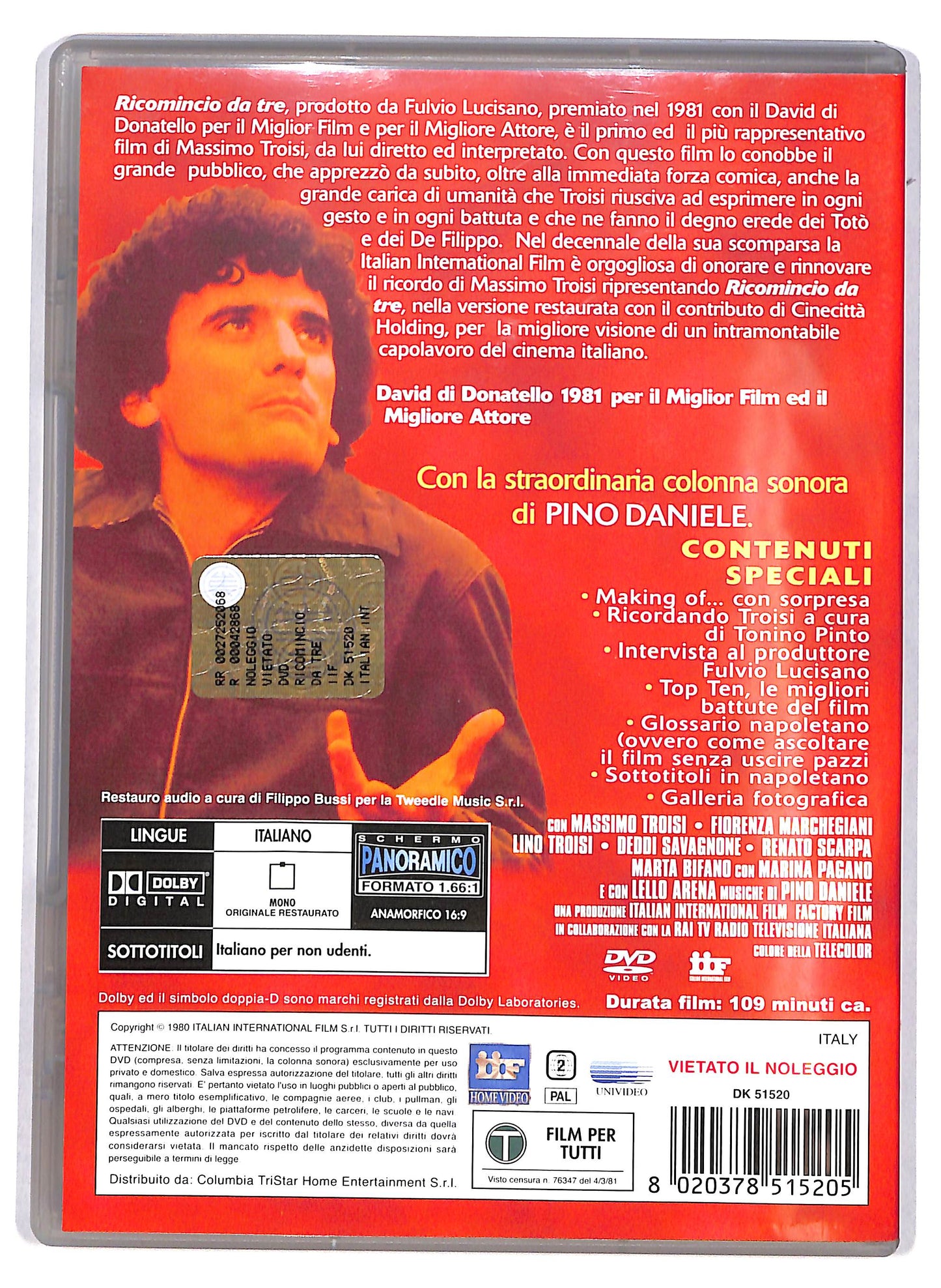 EBOND Ricomincio da tre DVD D615147