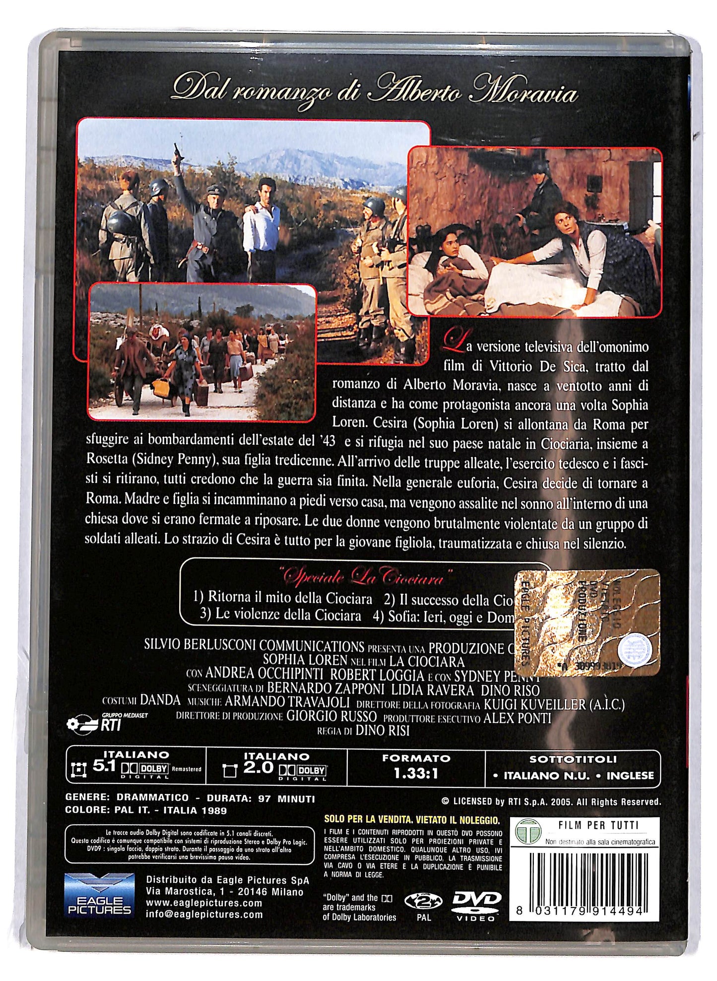 EBOND La Ciociara (1989) Di Dino Risi DVD D615215