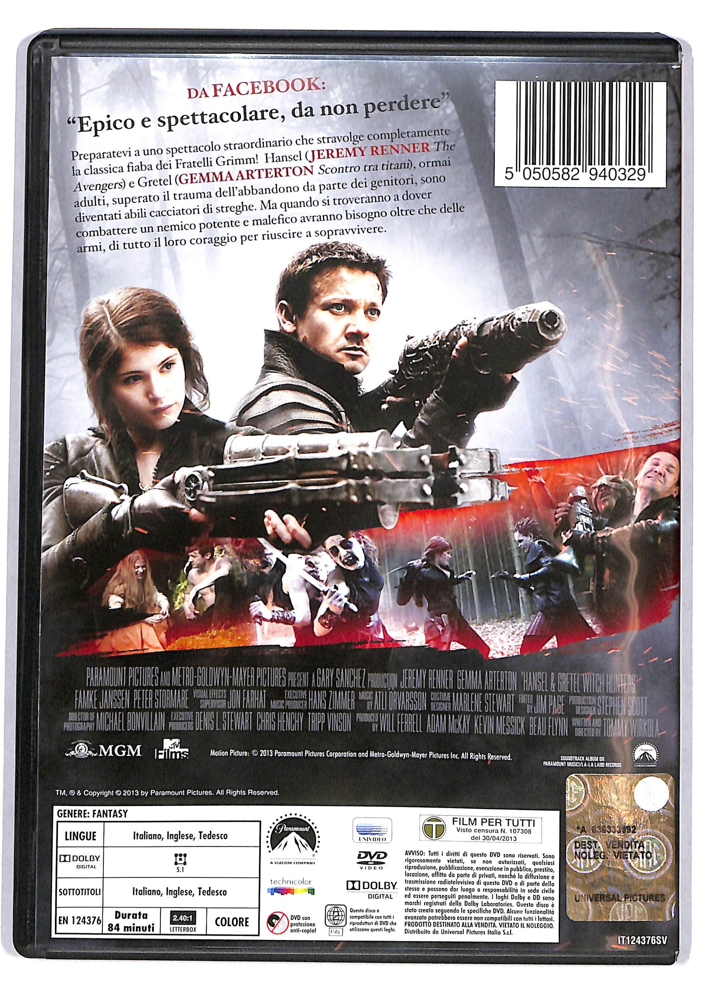 EBOND hansel e gretel - cacciatori di streghe DVD D615345