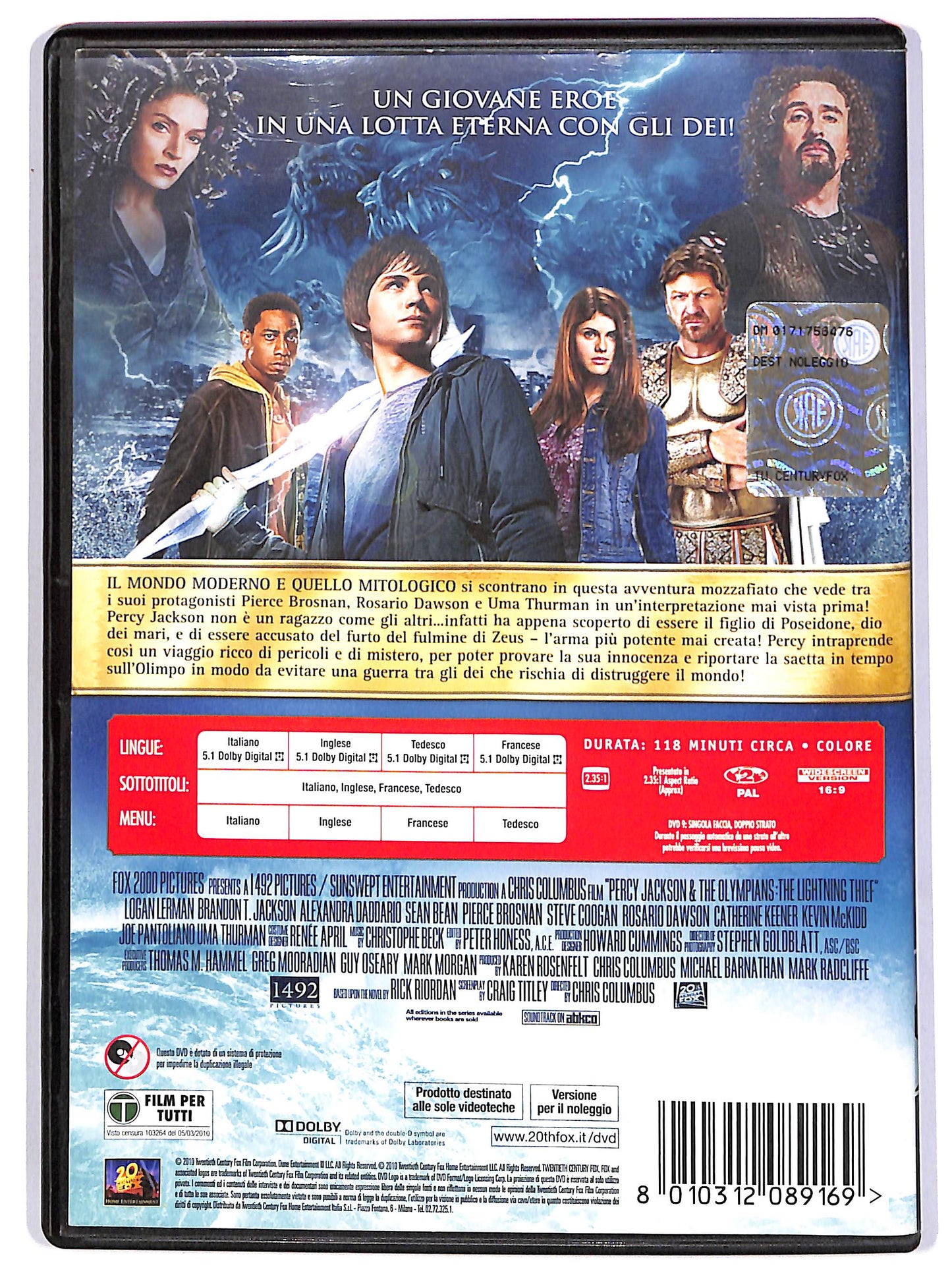 EBOND Percy Jackson e gli dei dell'Olimpo - Il ladro di fulmini Noleggio DVD D615438