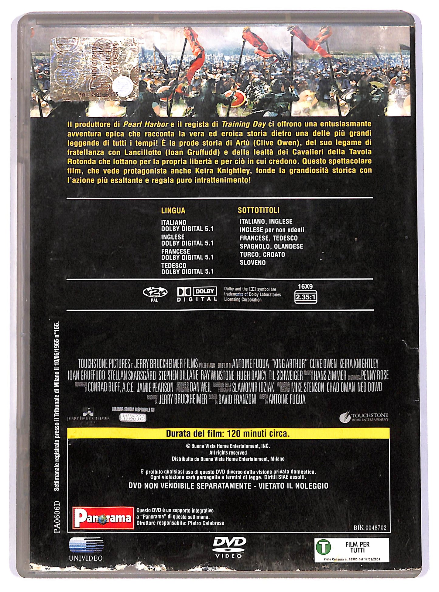 EBOND King Arthur EDITORIALE DVD D615550