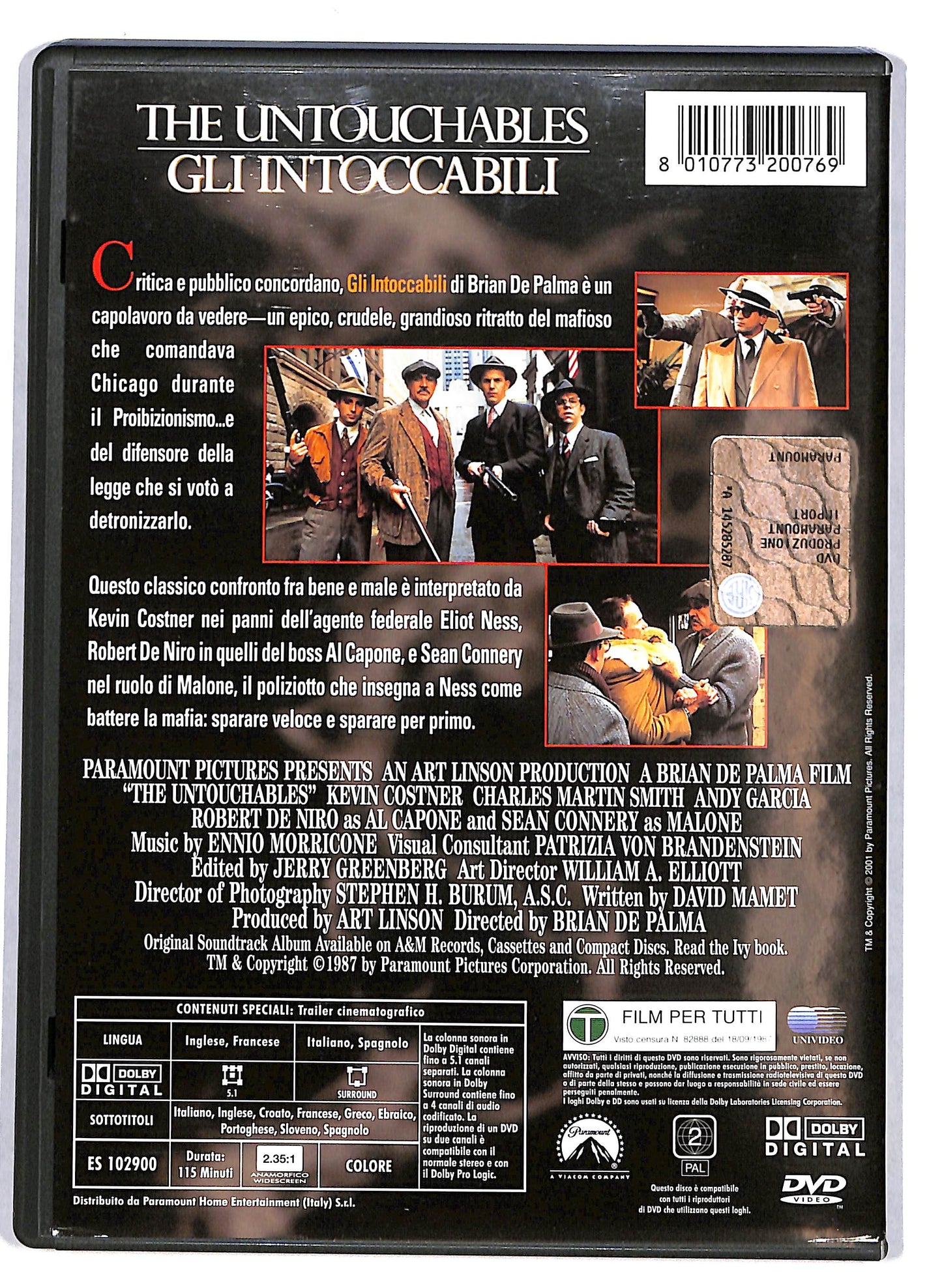EBOND Gli intoccabili - The untouchables DVD D615729