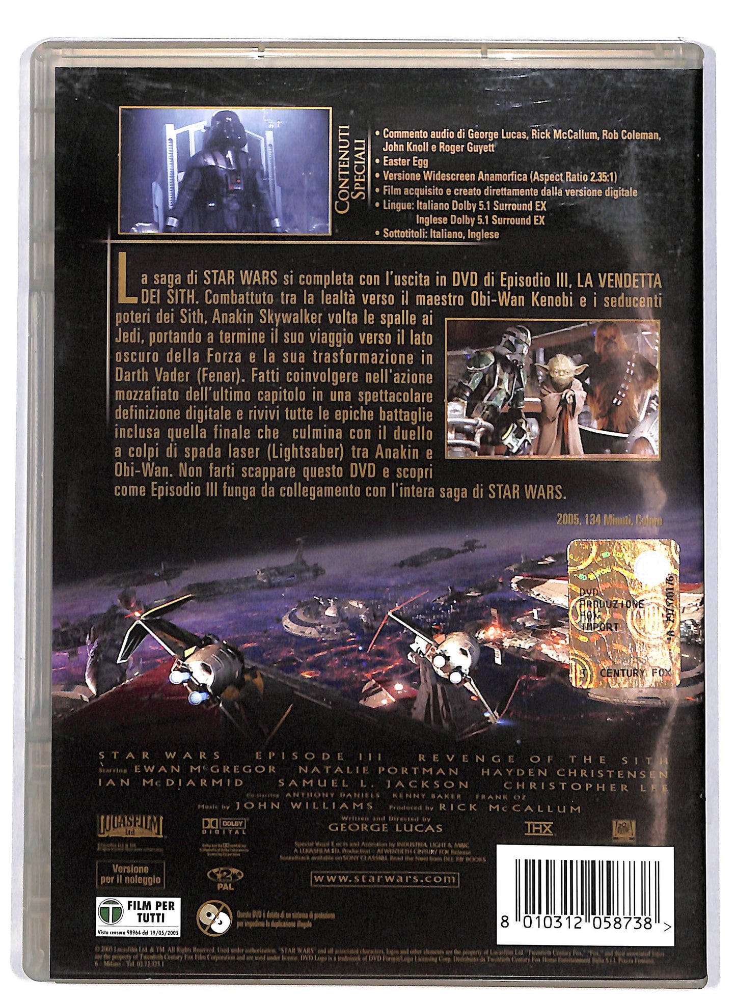 EBOND Star Wars: Episodio III - La vendetta dei Sith NOLEGGIO DVD D615934