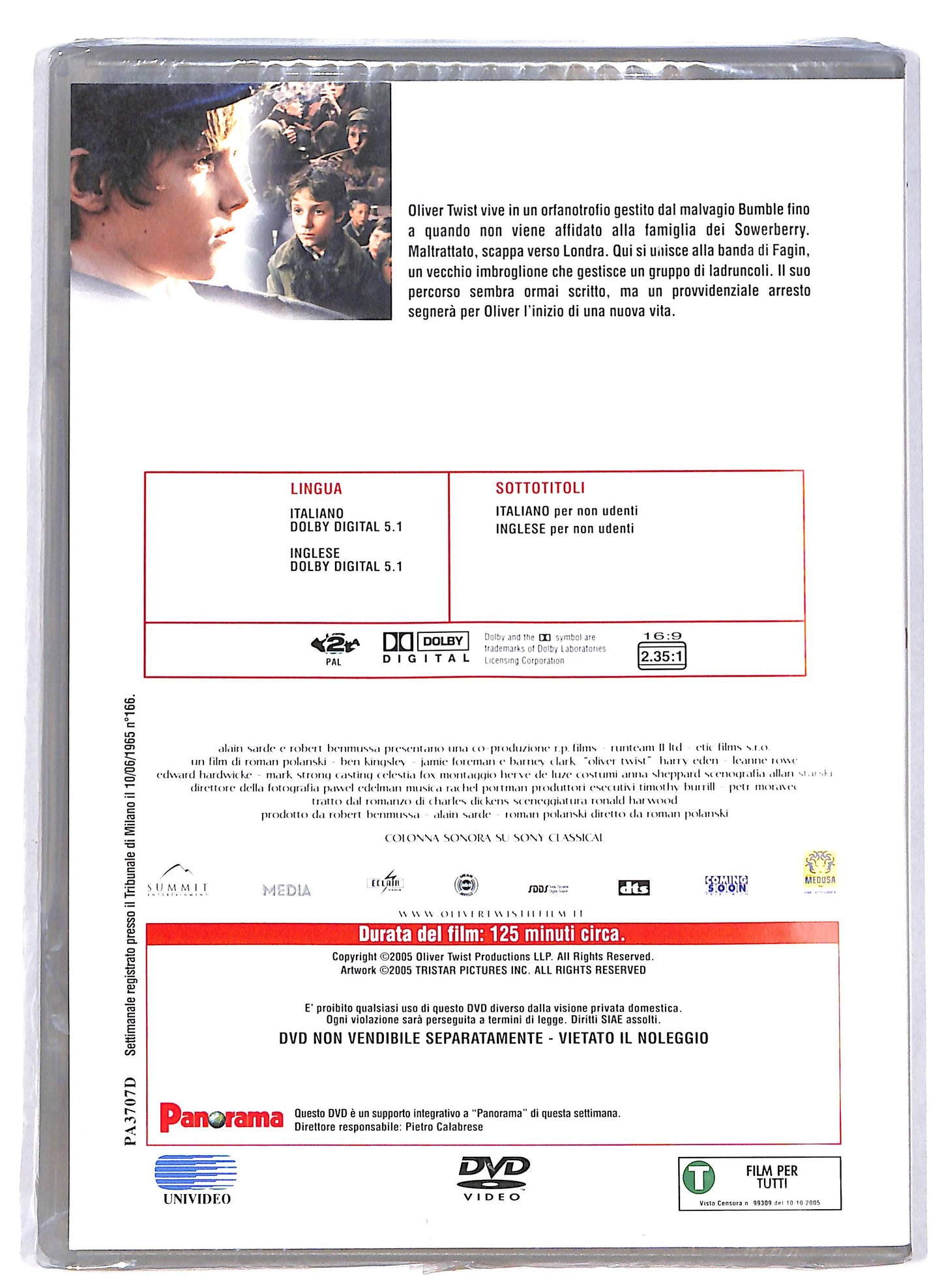EBOND Oliver Twist - Primavisione EDITORIALE DVD D615960