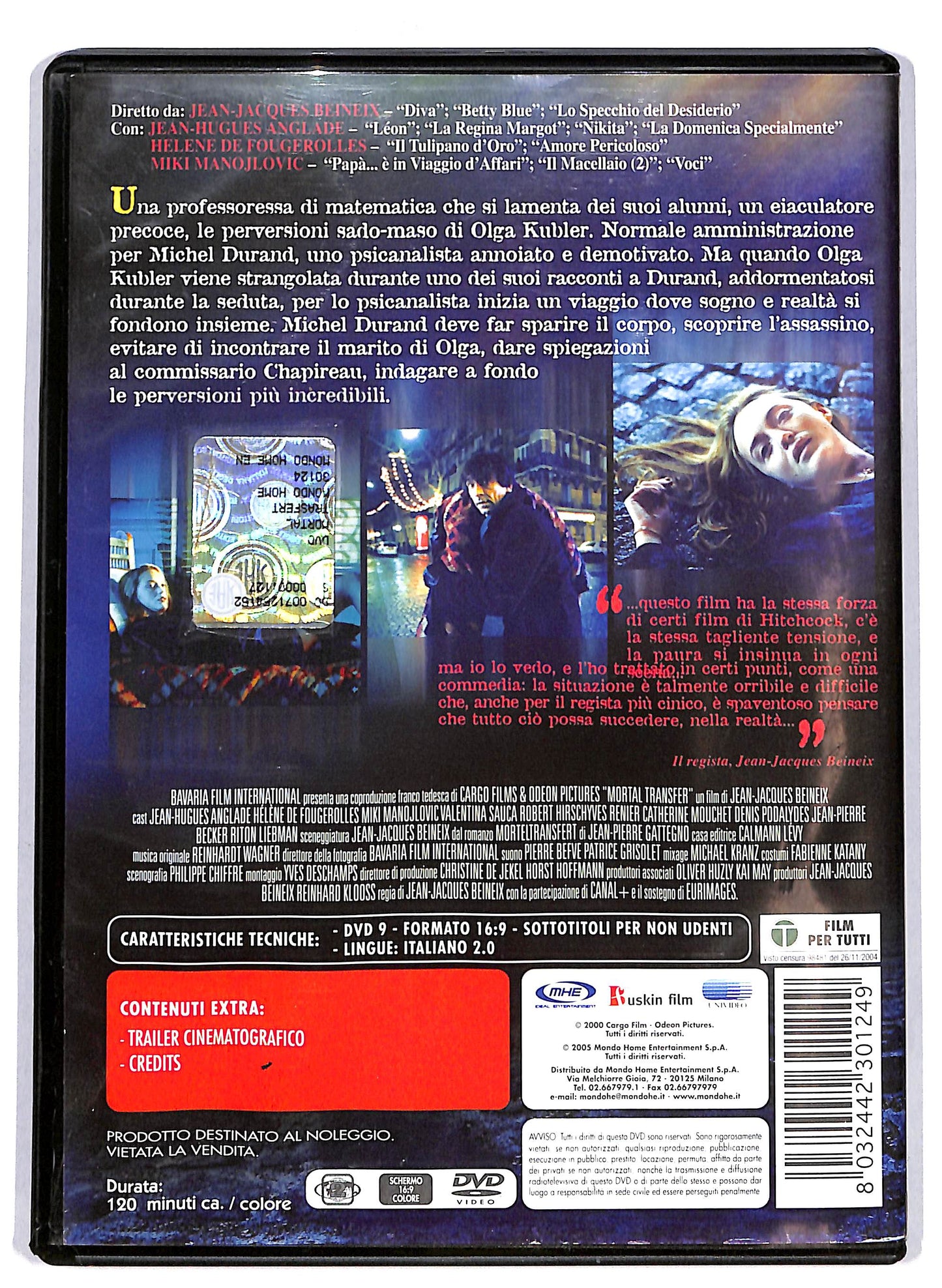 EBOND Mortal Transfert - Noleggio DVD D616258