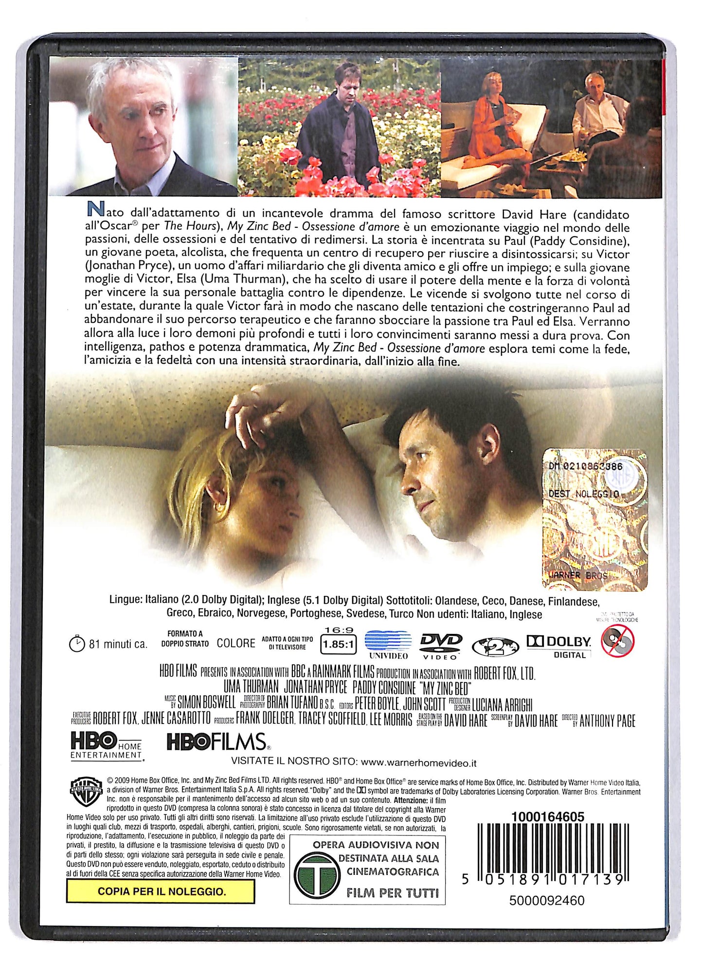 EBOND My zinc bed NOLEGGIO DVD D616451