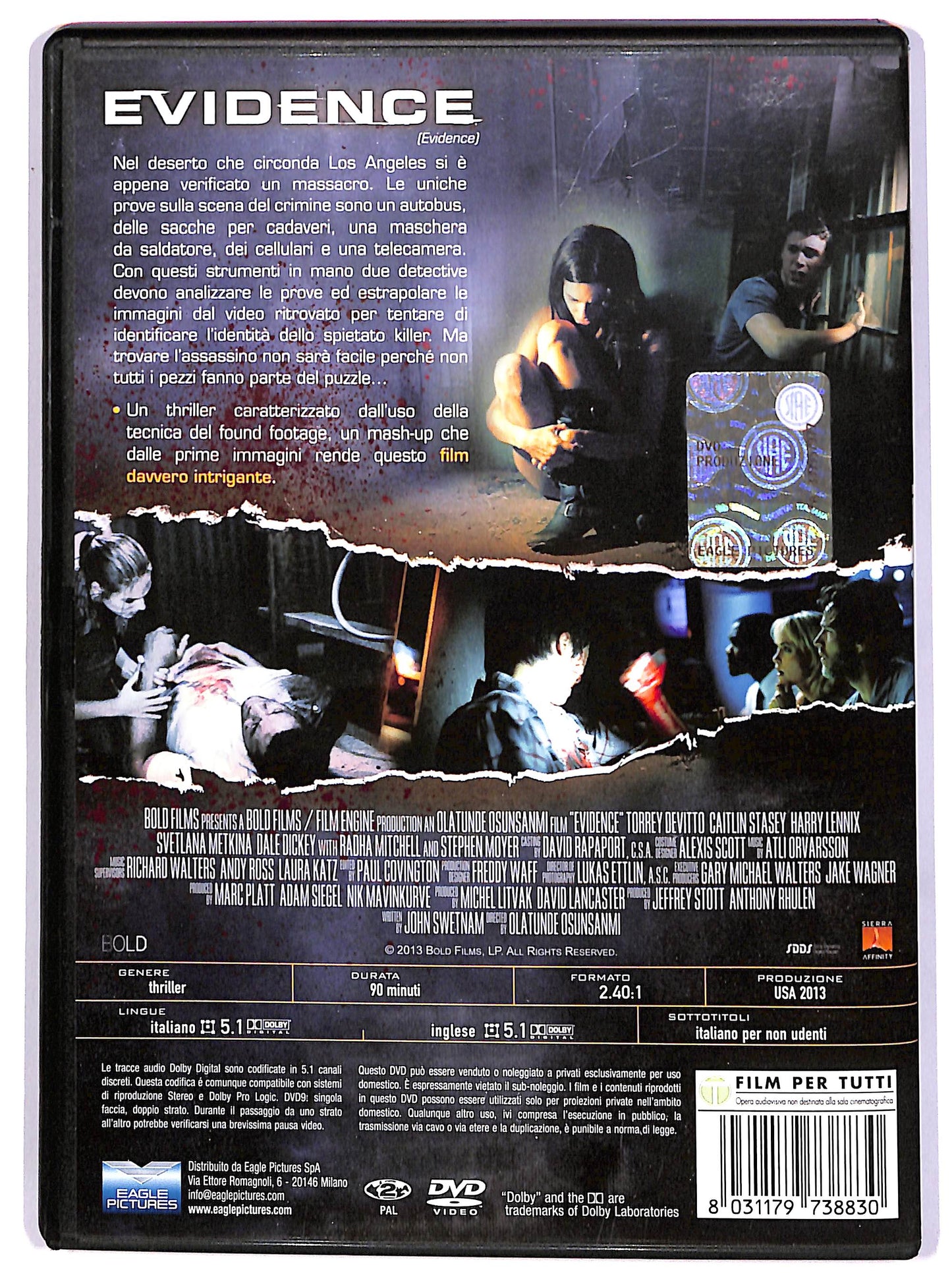 EBOND Evidence DVD D616949