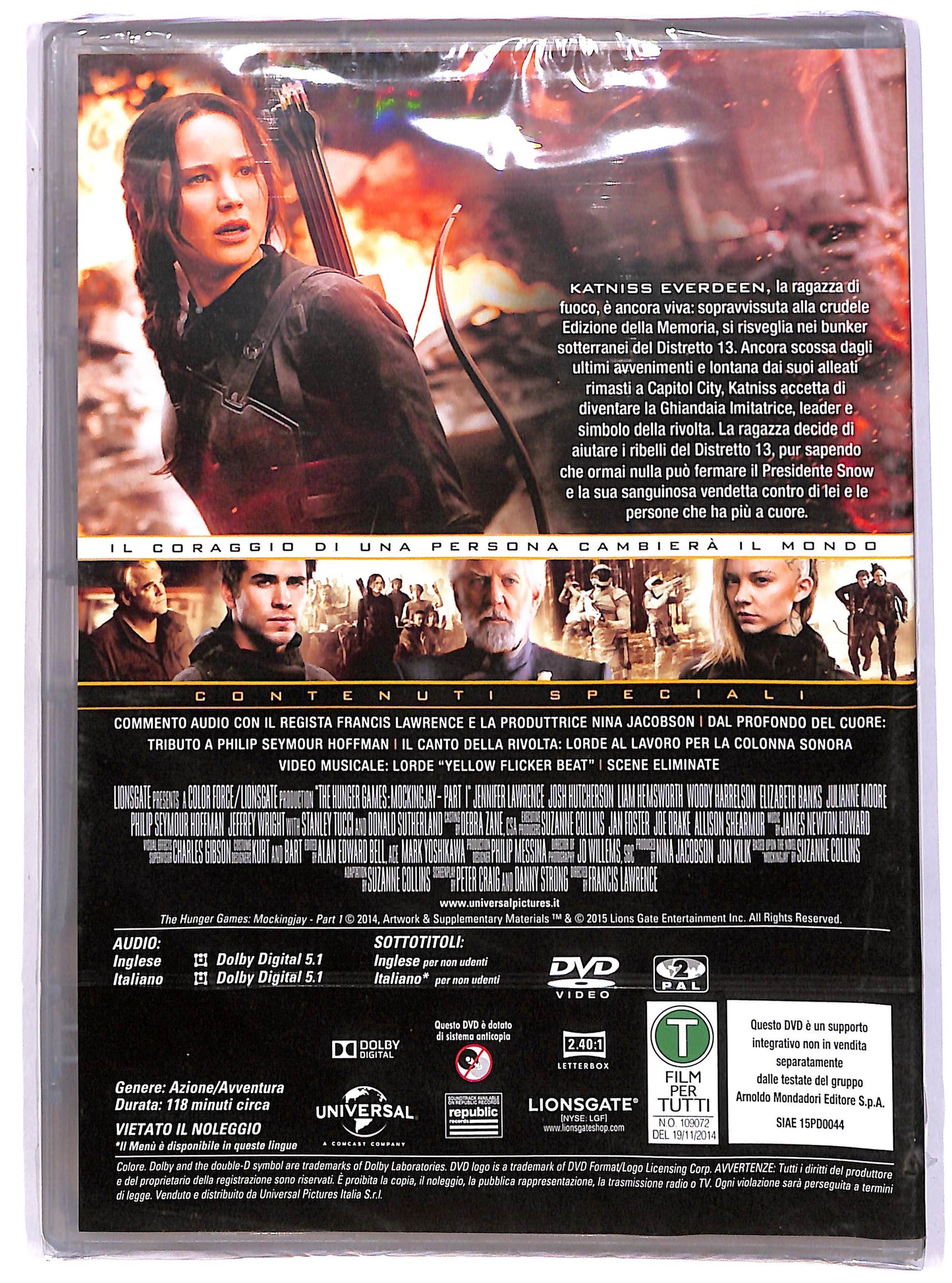 EBOND Hunger Games: Il canto della rivolta - Parte 1 EDITORIALE DVD D617003