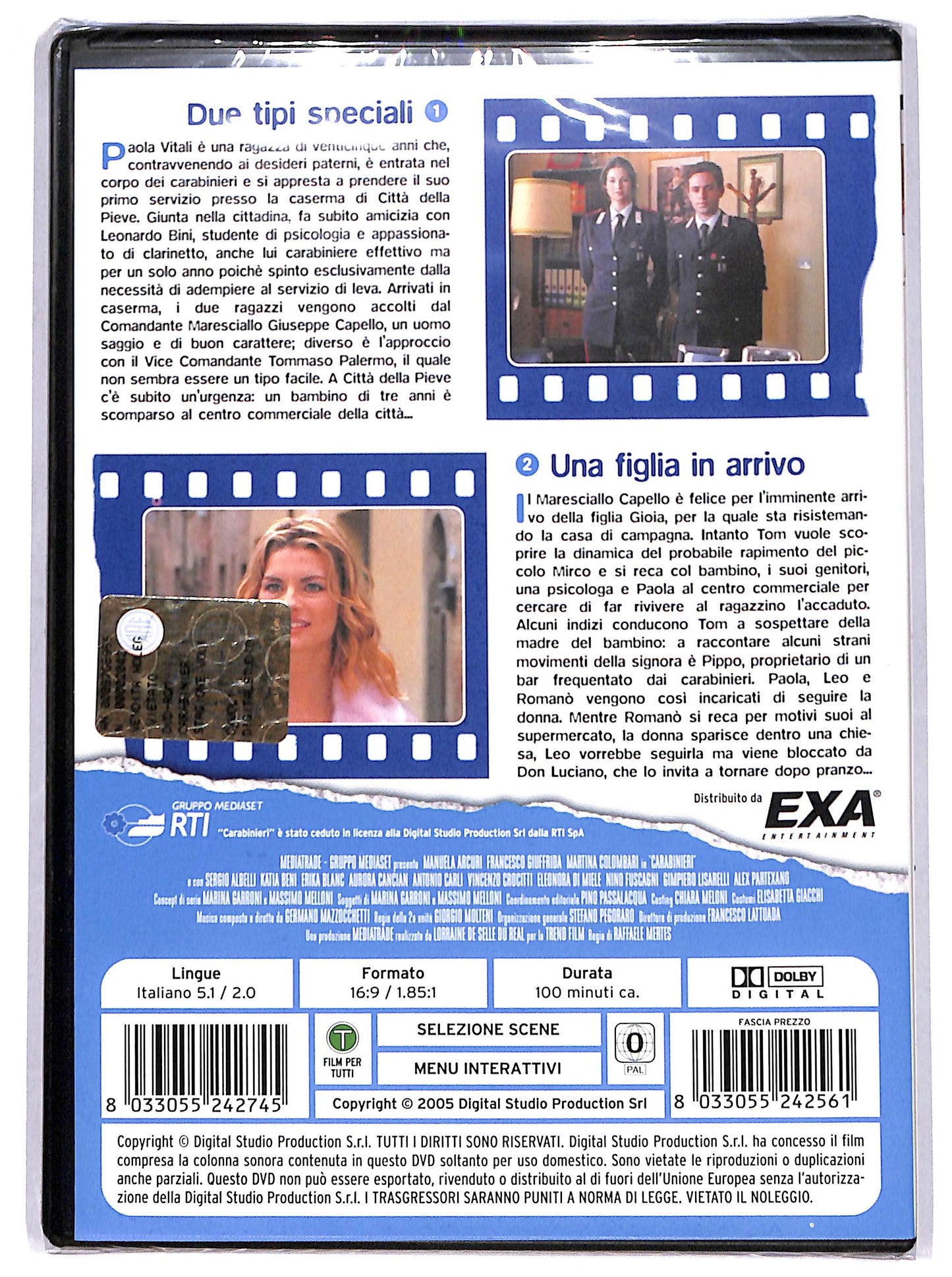 EBOND carabinieri vol. 1 - due tipi speciali - una figlia in arrivo DVD D617702