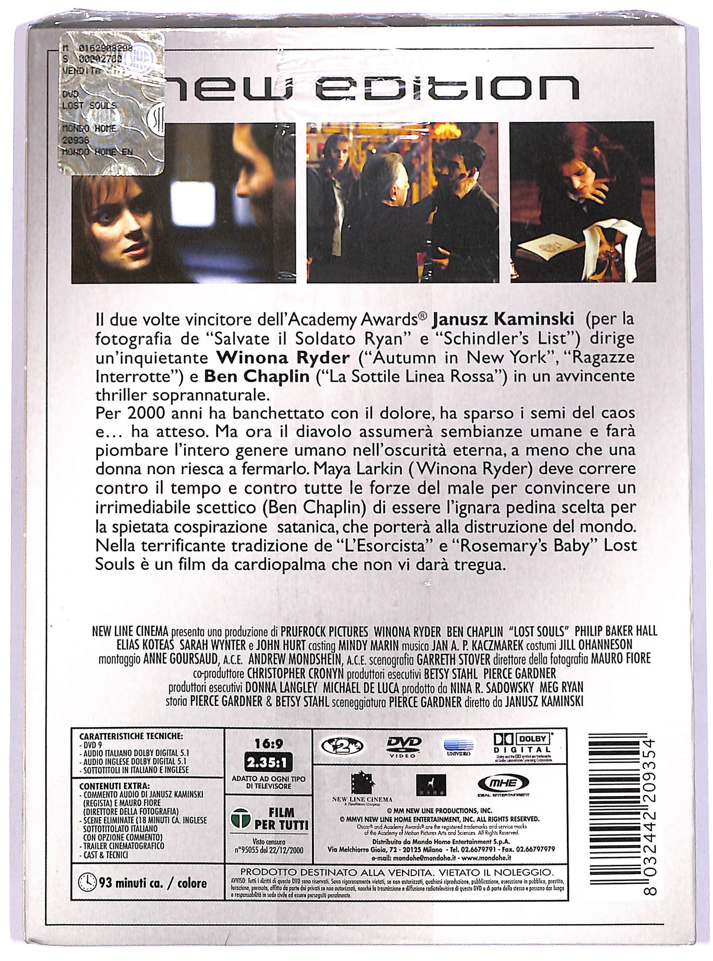 EBOND Lost Souls Slipcase DVD D618101