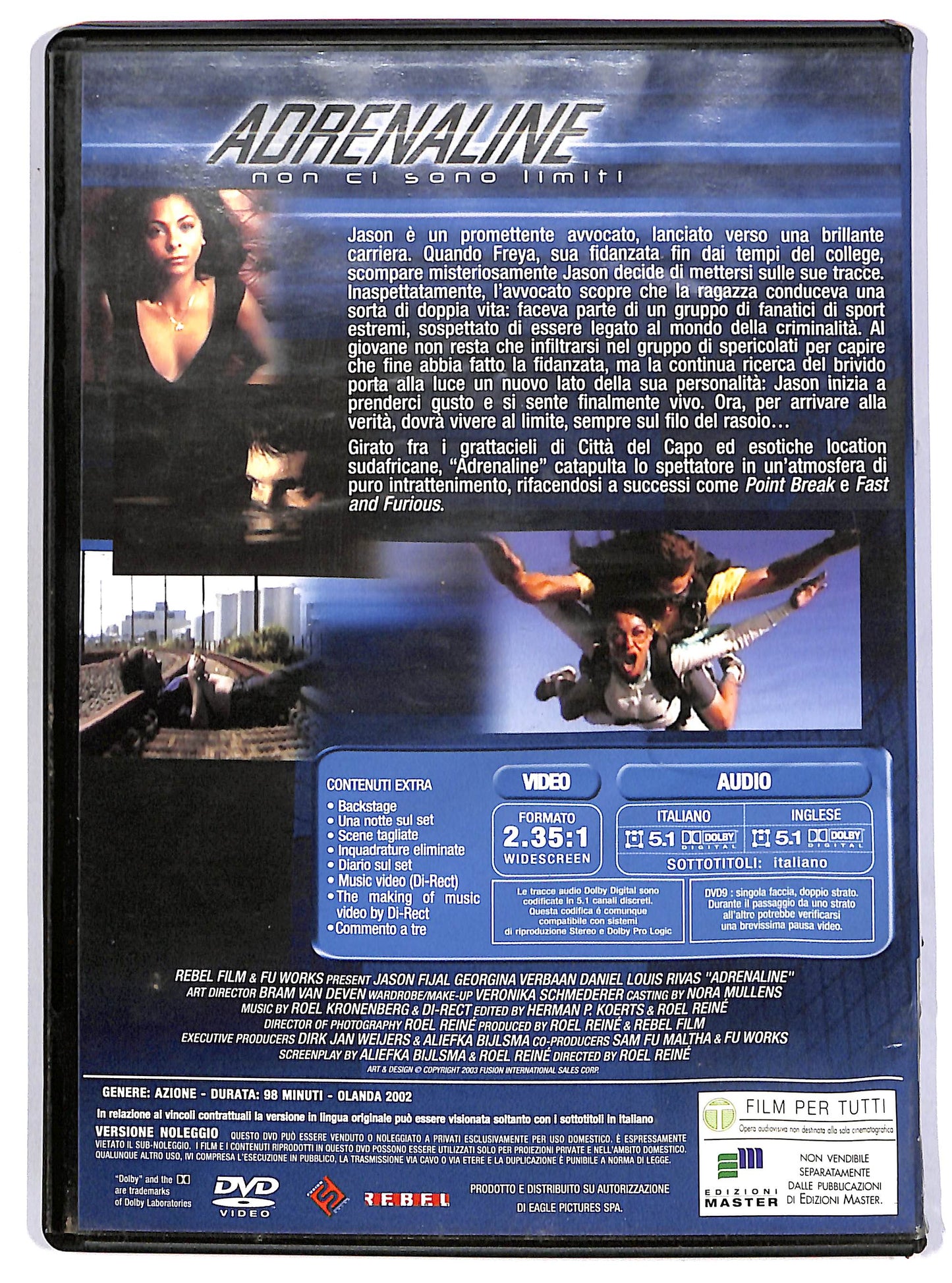 EBOND Adrenaline - Non ci sono limiti EDITORIALE DVD D618337
