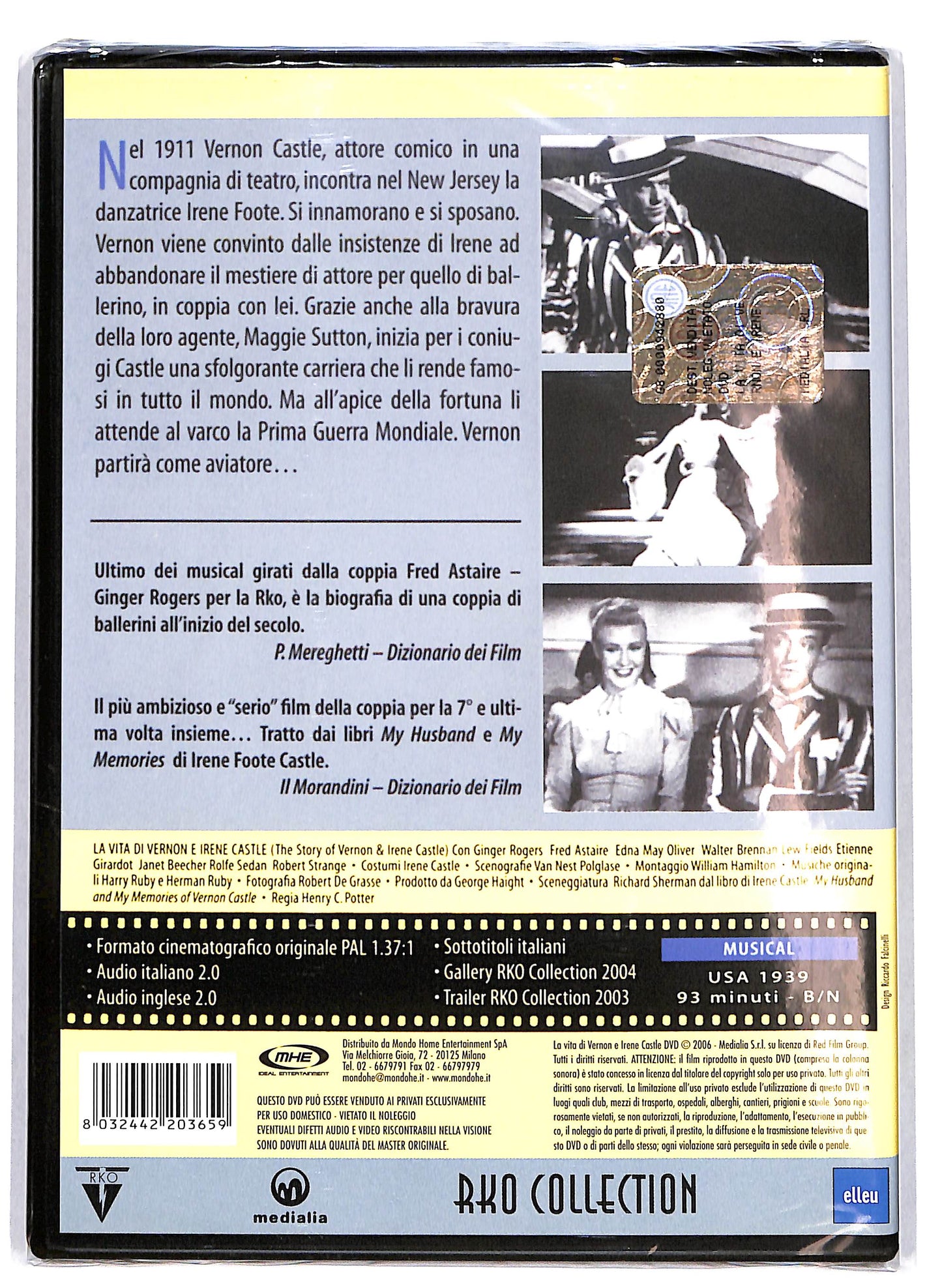 EBOND La vita di Vernon e Irene Castle DVD D620304