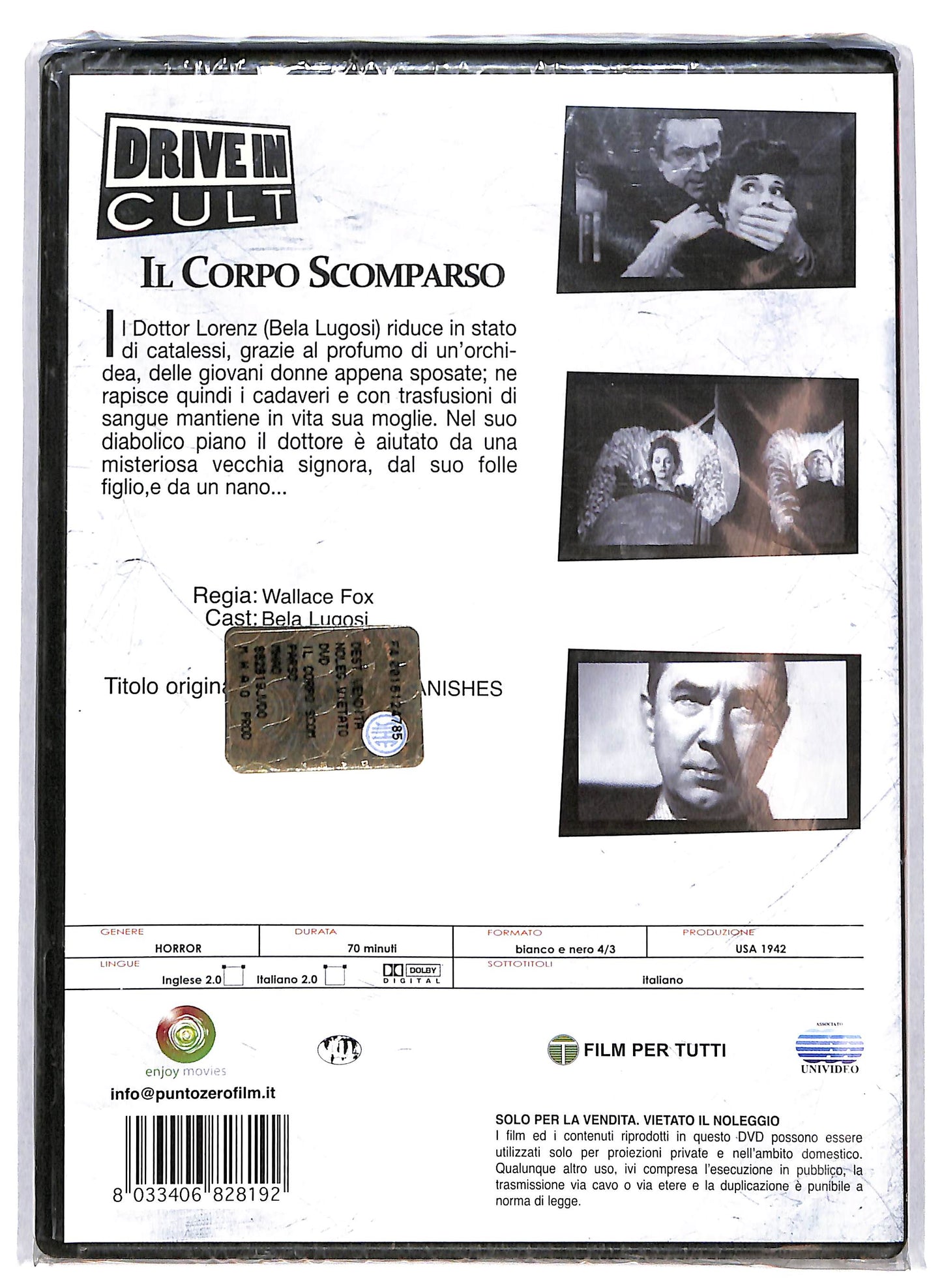 EBOND Il corpo scomparso DVD D620401