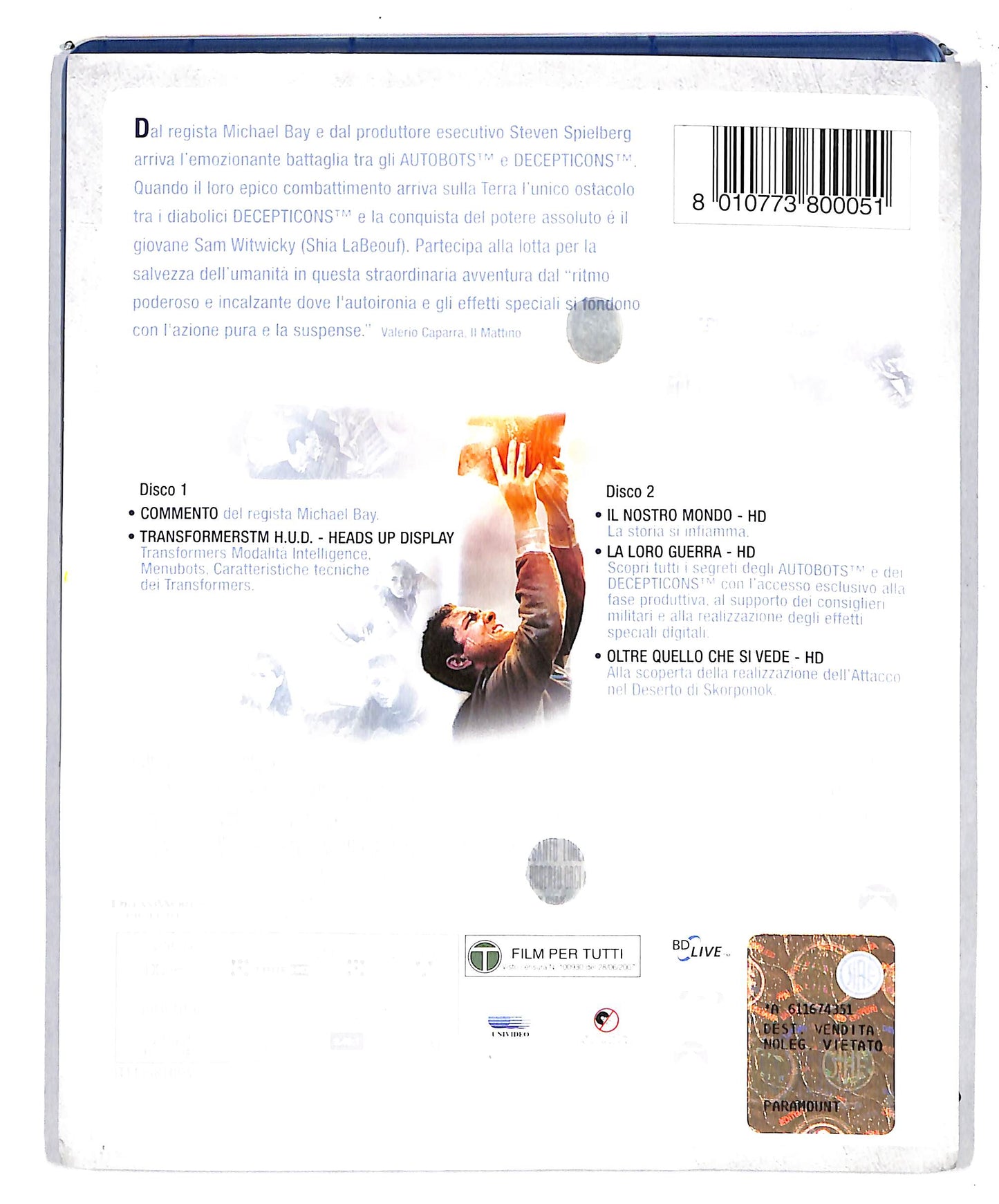 EBOND Transformers Edizione Speciale 2 dischi BLURAY D620674