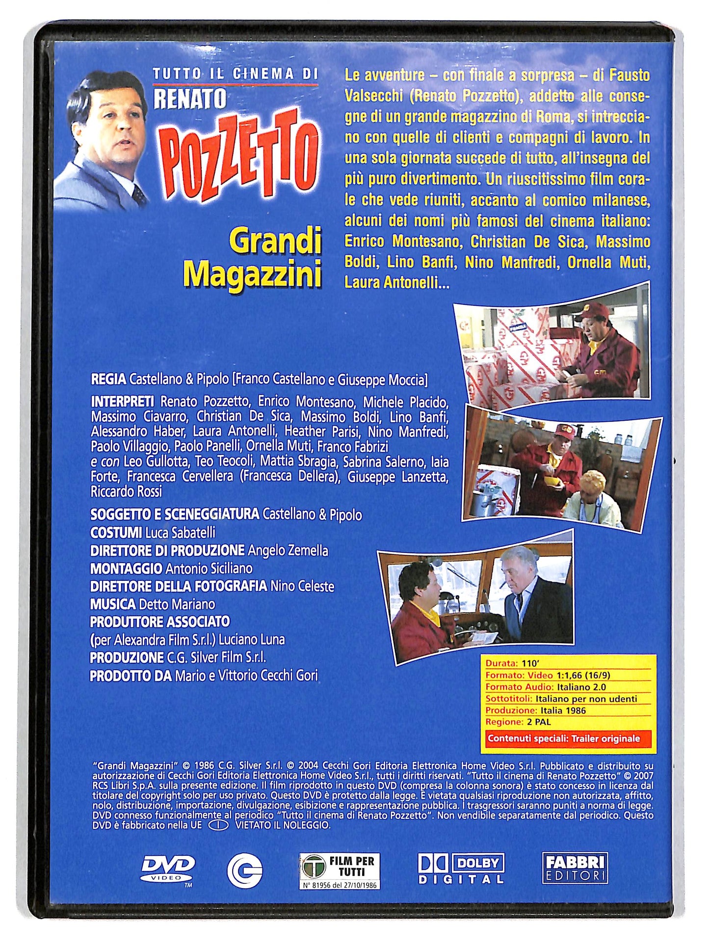 EBOND Renato Pozzetto-Grandi magazzini EDITORIALE DVD D620724
