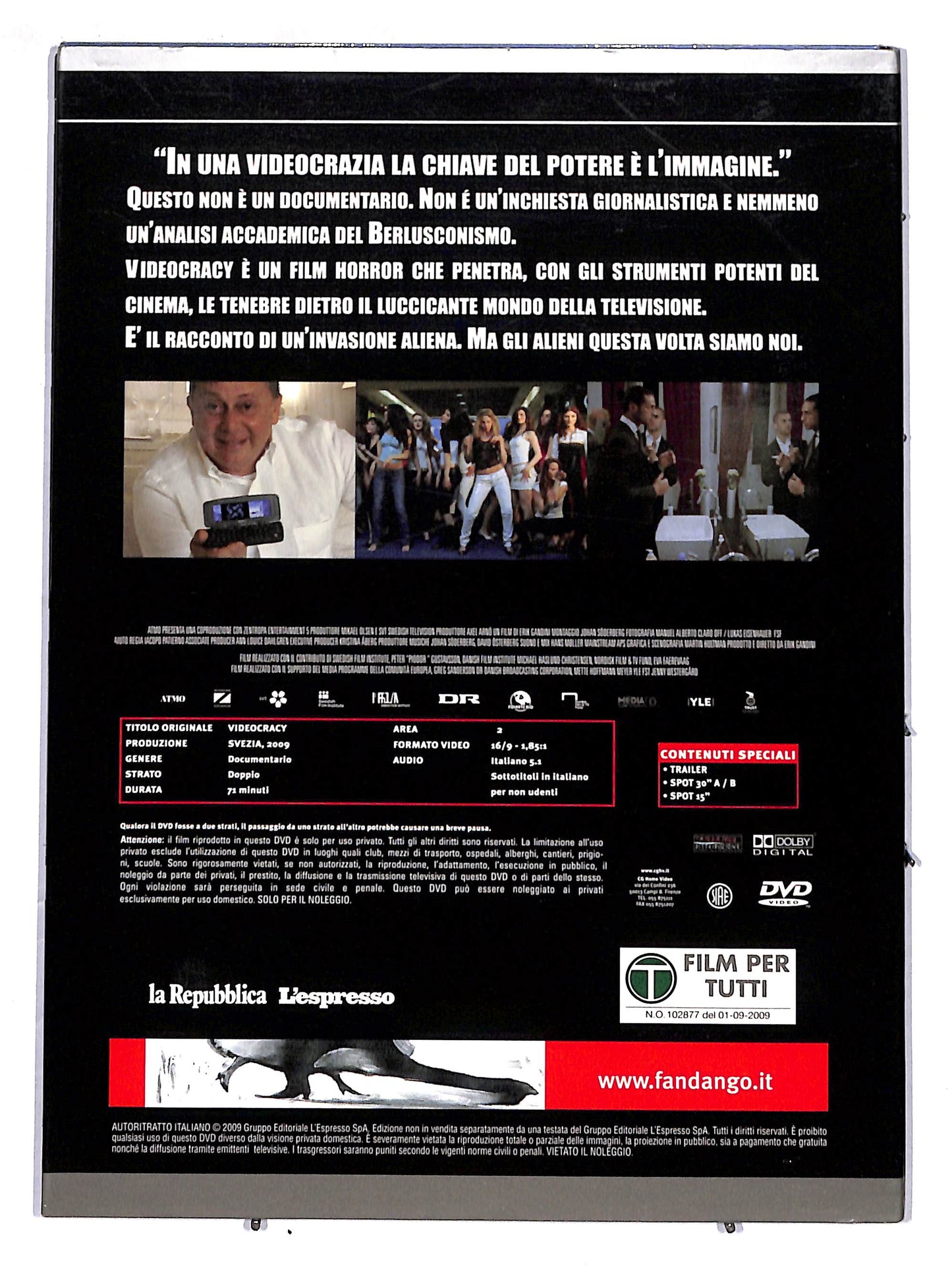 EBOND Videocracy - Basta apparire - EDITORIALE DVD D620806