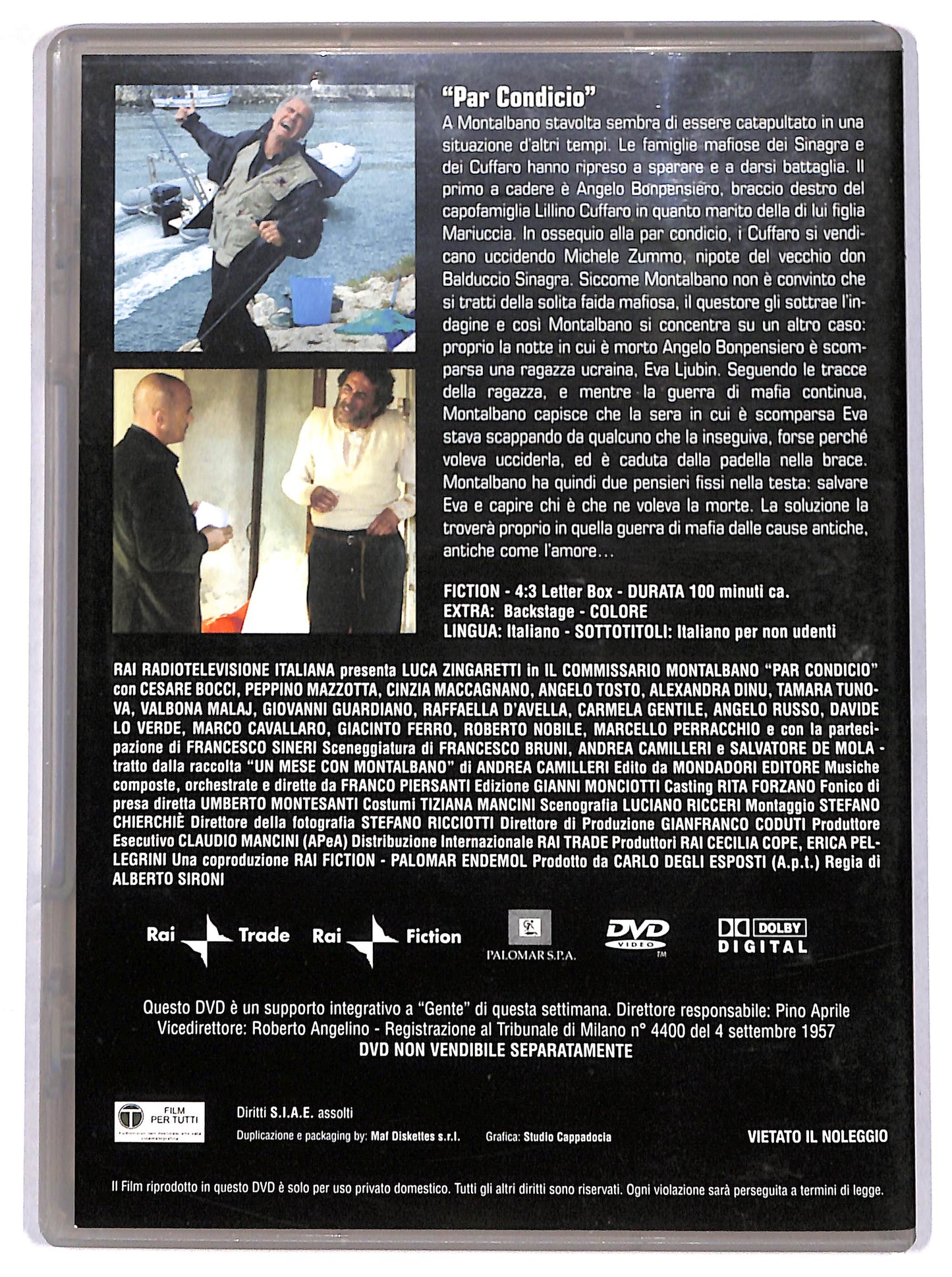 EBOND Il commissario Montalbano. Par condicio - EDITORIALE DVD D620832