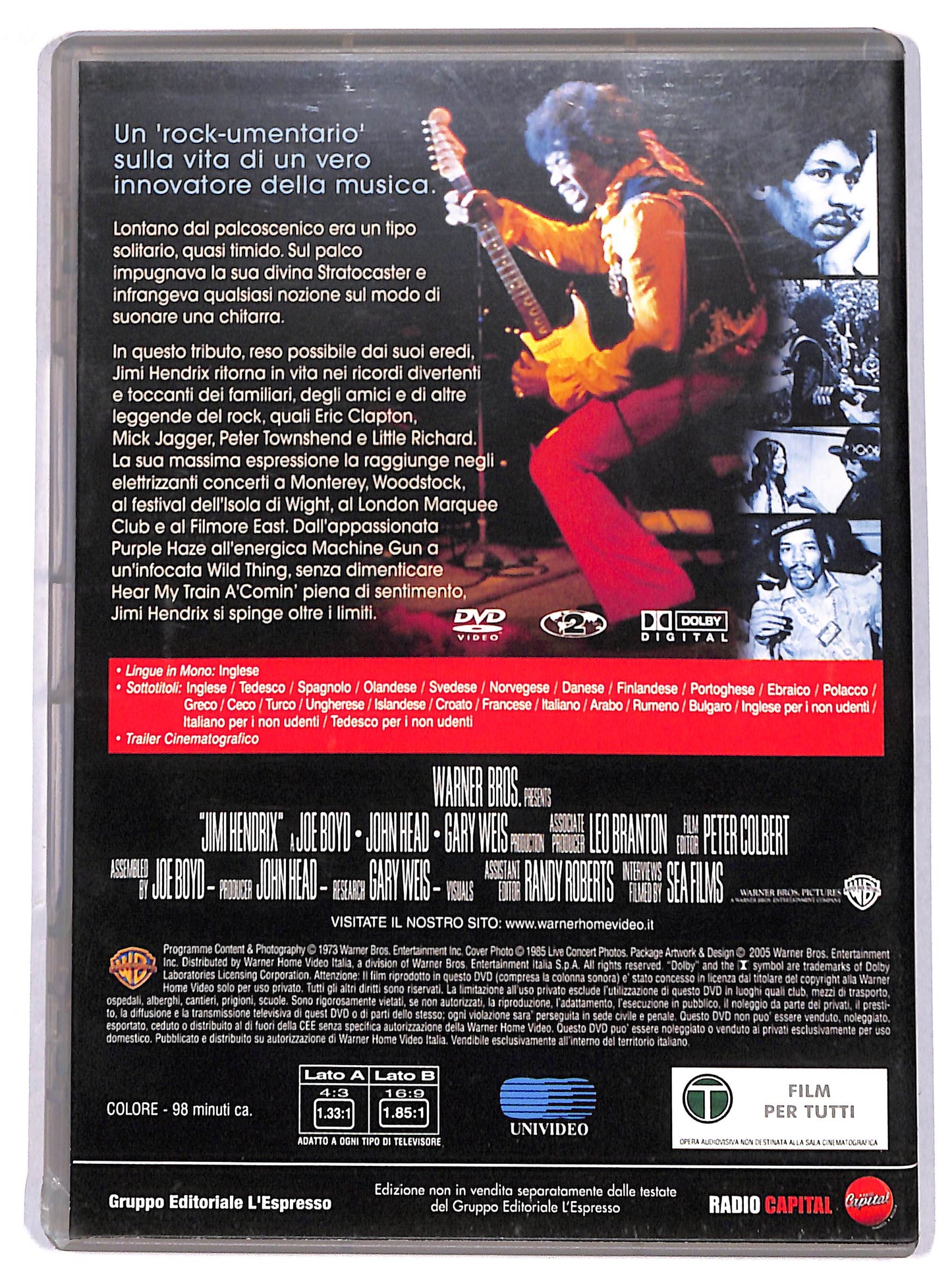 EBOND jimi hendrix - EDITORIALE DVD D620837