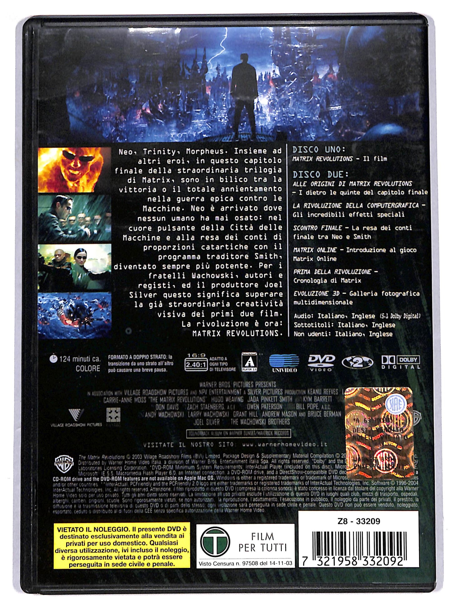 EBOND matrix revolutions DVD D621532