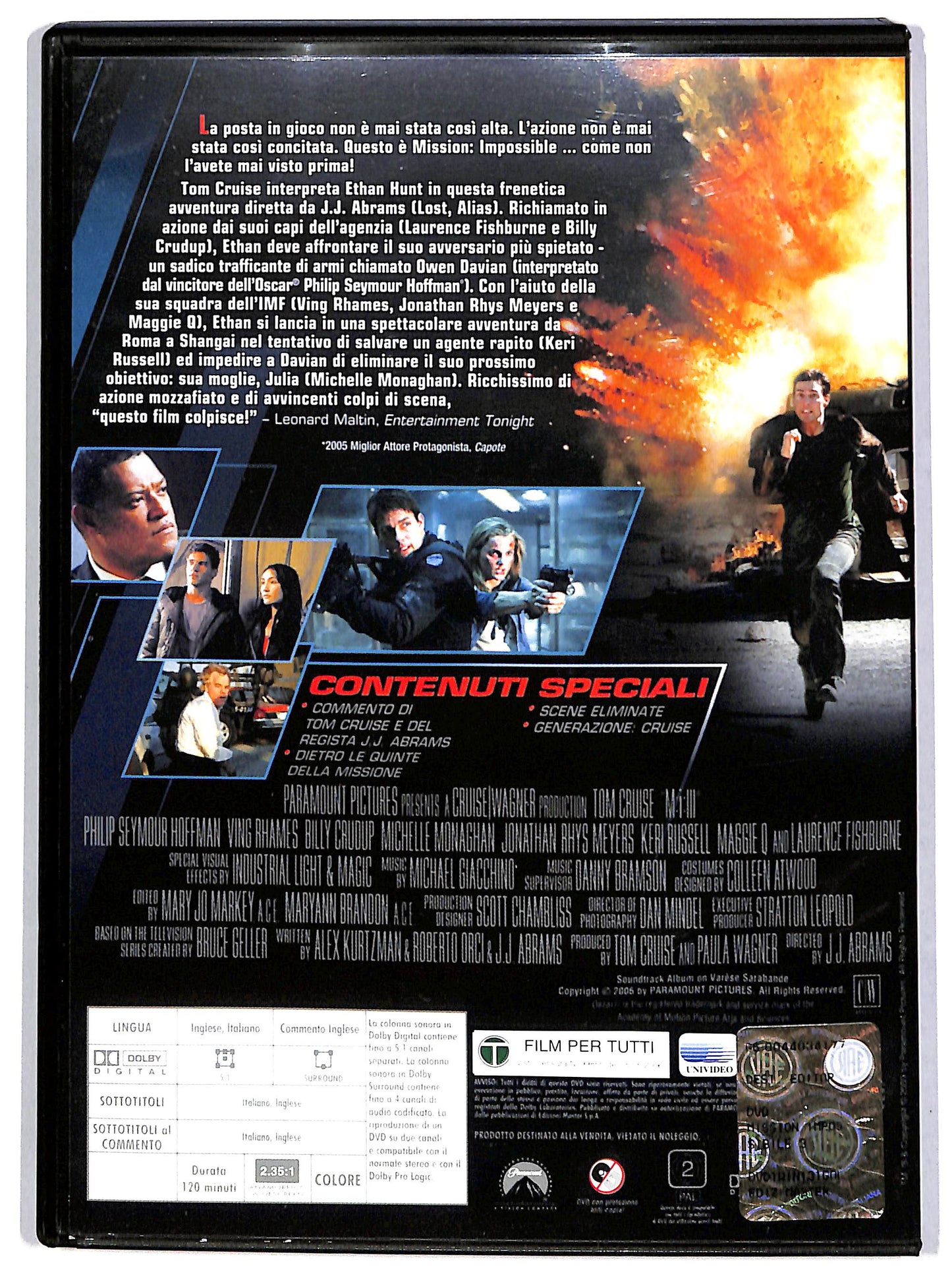 EBOND Tom Cruise - Mission: Impossible III EDITORIALE DVD D622607