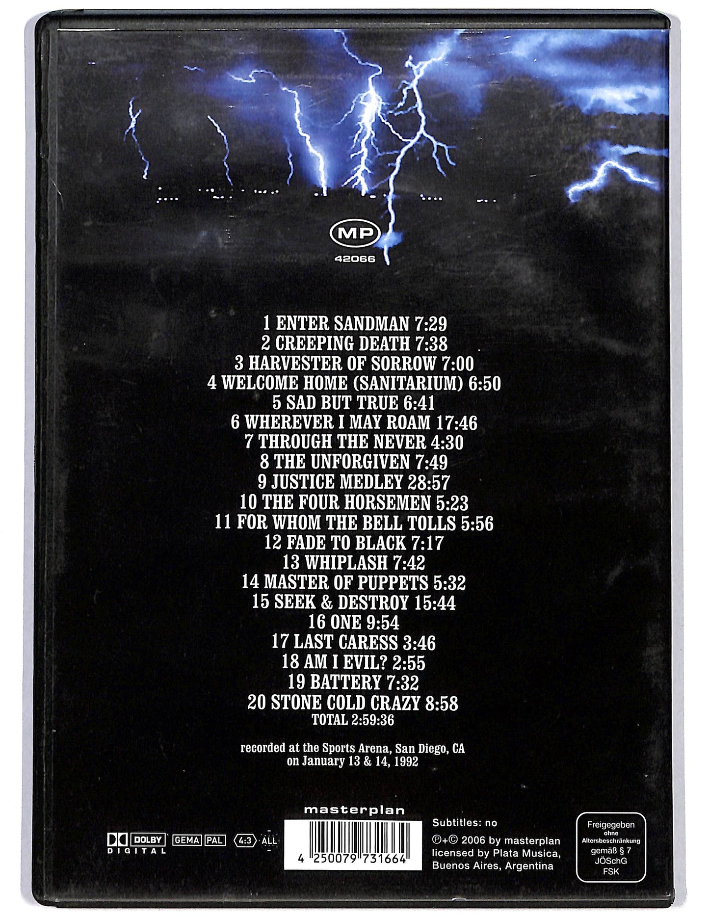 EBOND Metallica - live in san diego DVD D624356