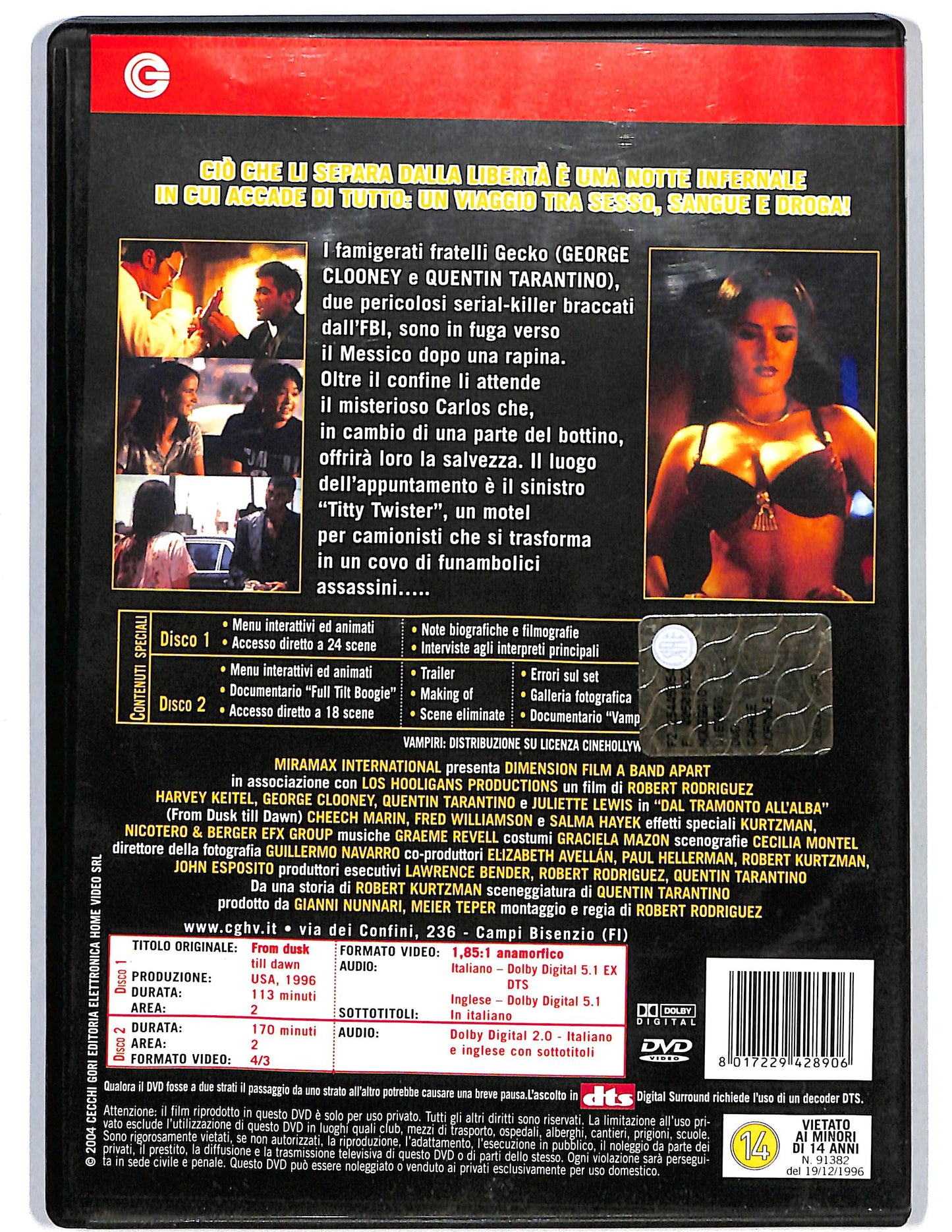 EBOND Dal Tramonto All'alba DVD EDizione Speciale 2 Dischi D624516