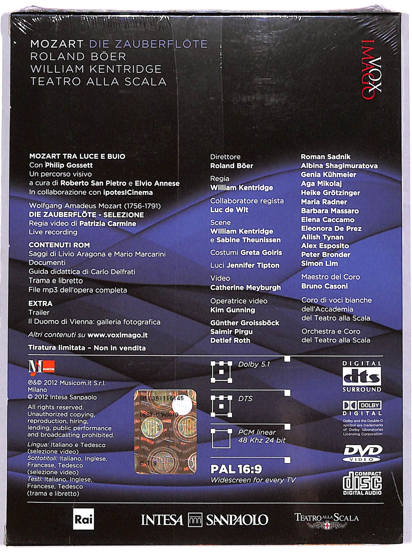 EBOND mozart - Die Zauberflote (Digipack) EDITORIALE DVD D624764