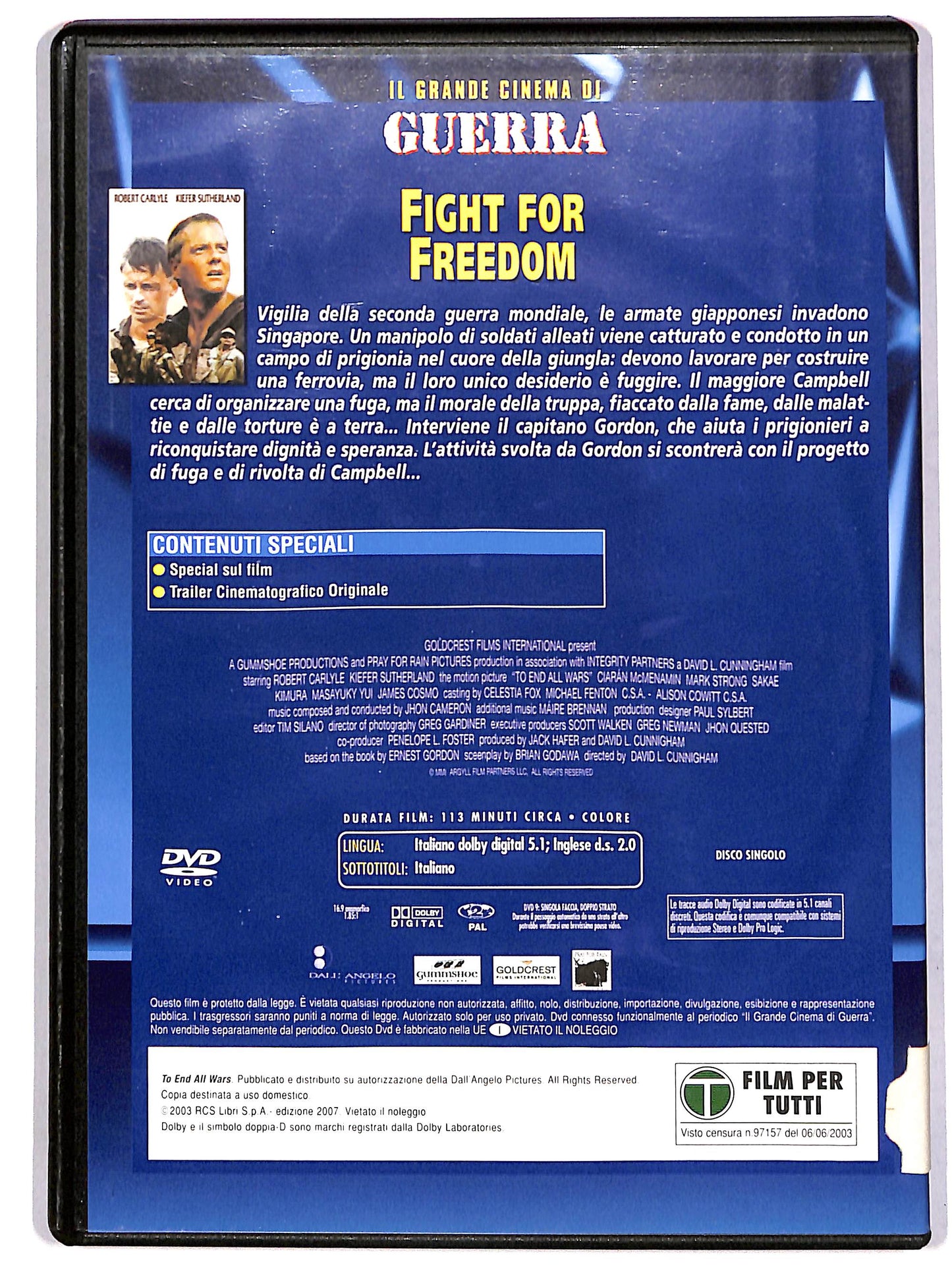 EBOND Fight for Freedom EDITORIALE DVD D624825