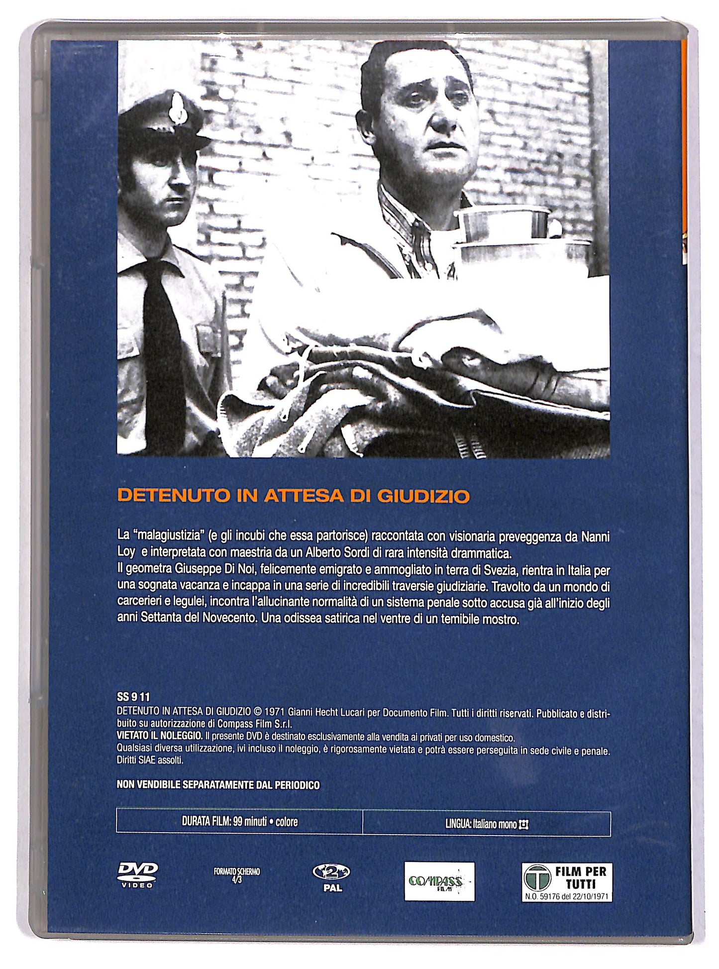 EBOND Detenuto in attesa di giudizio EDITORIALE DVD D624832