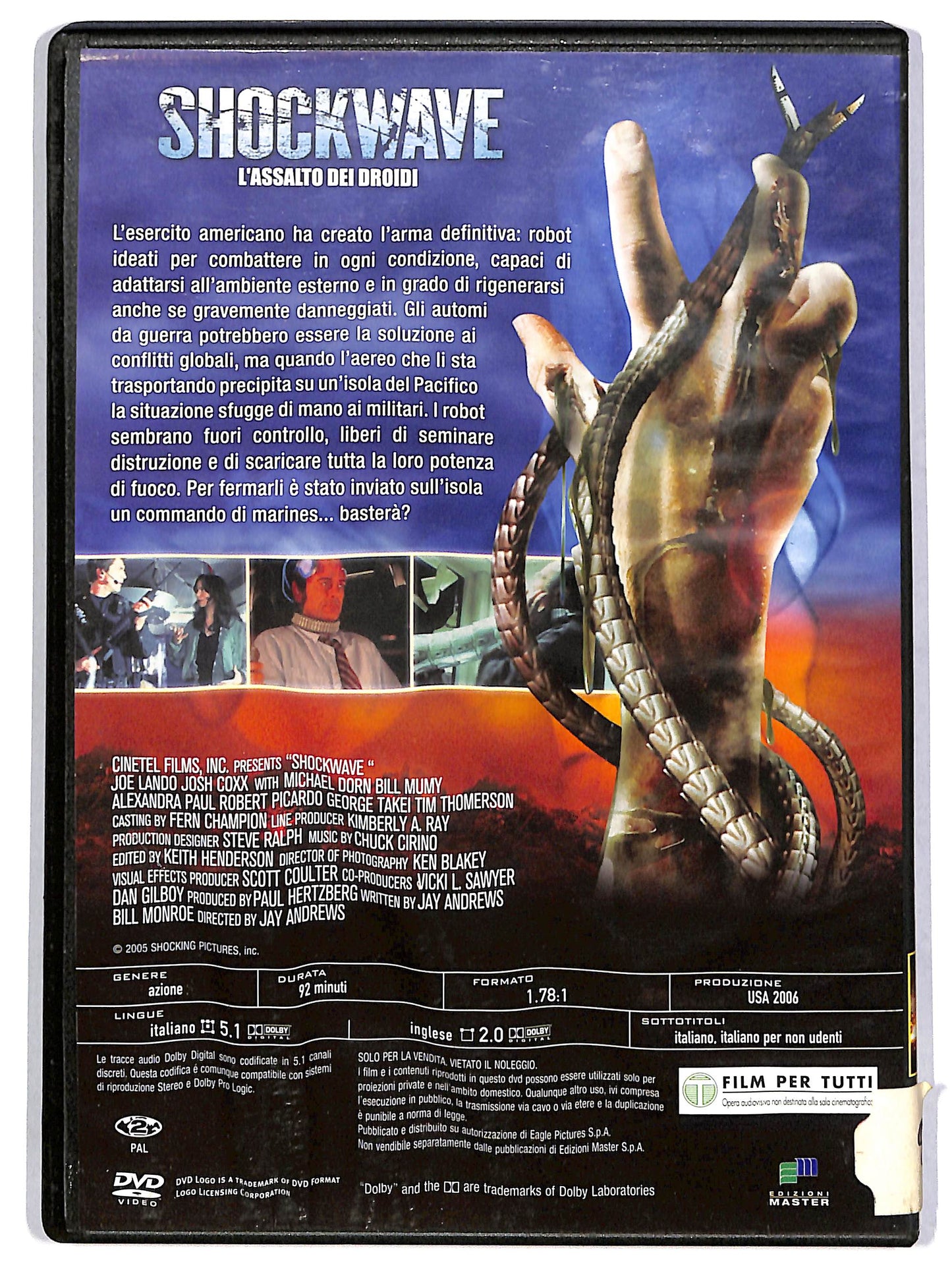 EBOND Shockwave - L'assalto dei droidi EDITORIALE DVD D624861