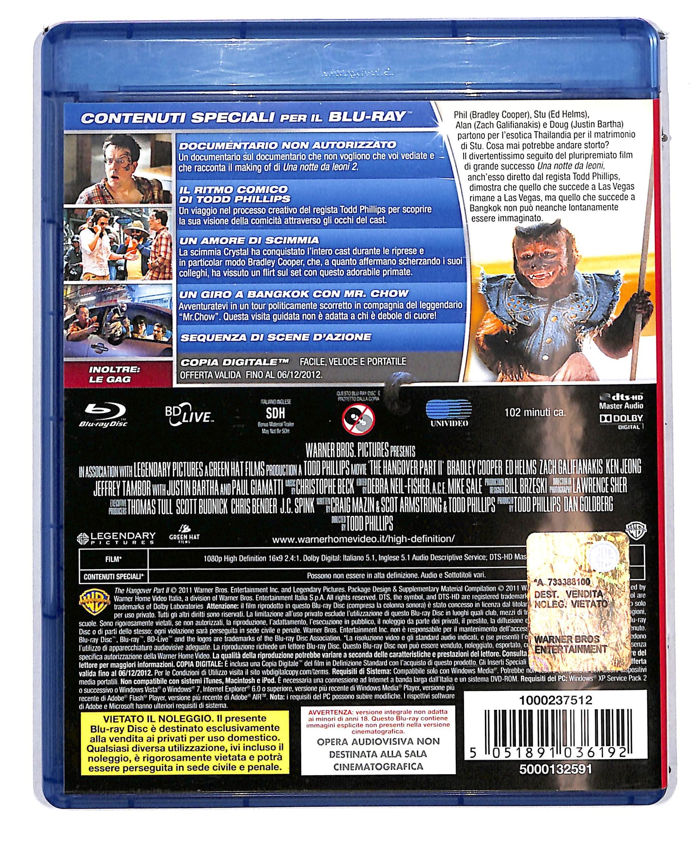 EBOND Una Notte Da Leoni 2 BLURAY D625045