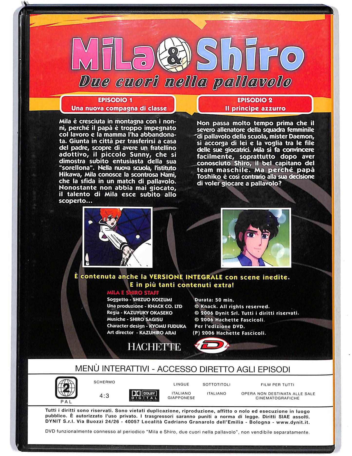 EBOND Mila e shiro due cuori nella pallavolo volume 1 ep 1 - 2 DVD D625213