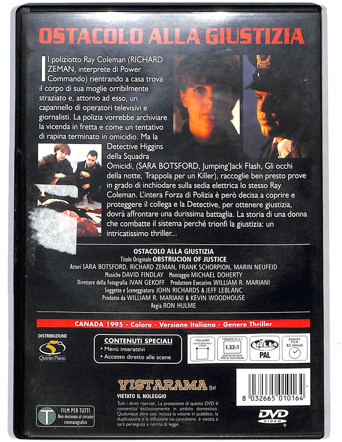 EBOND Ostacolo alla giustizia DVD D625225