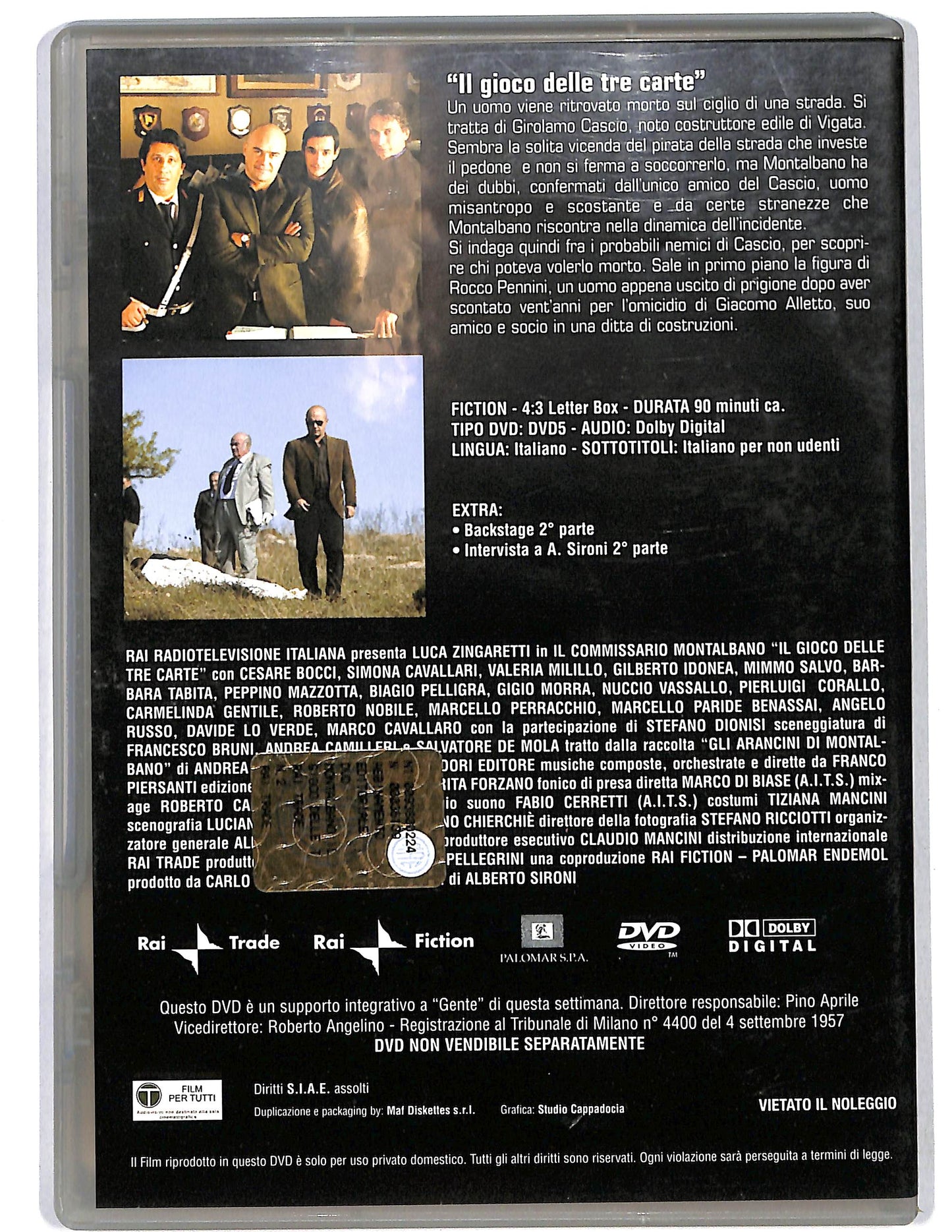 EBOND Il commissario Montalbano Il gioco delle carte vol.2 EDITORIALE DVD D625261