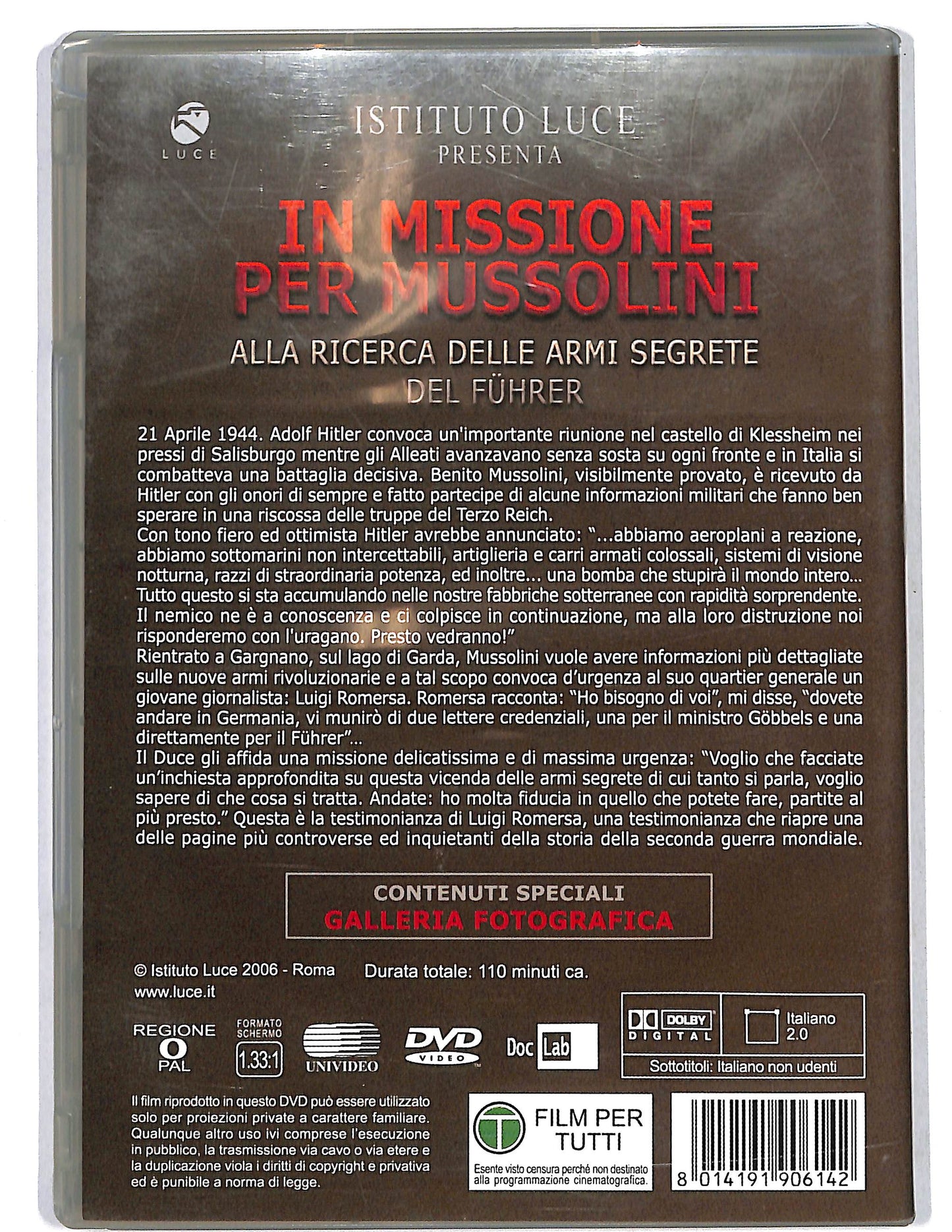EBOND In Missione Per Mussolini DVD D625319