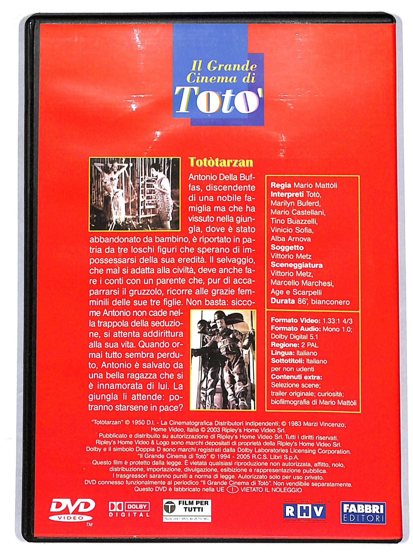 EBOND Tototarzan - EDITORIALE DVD D625860