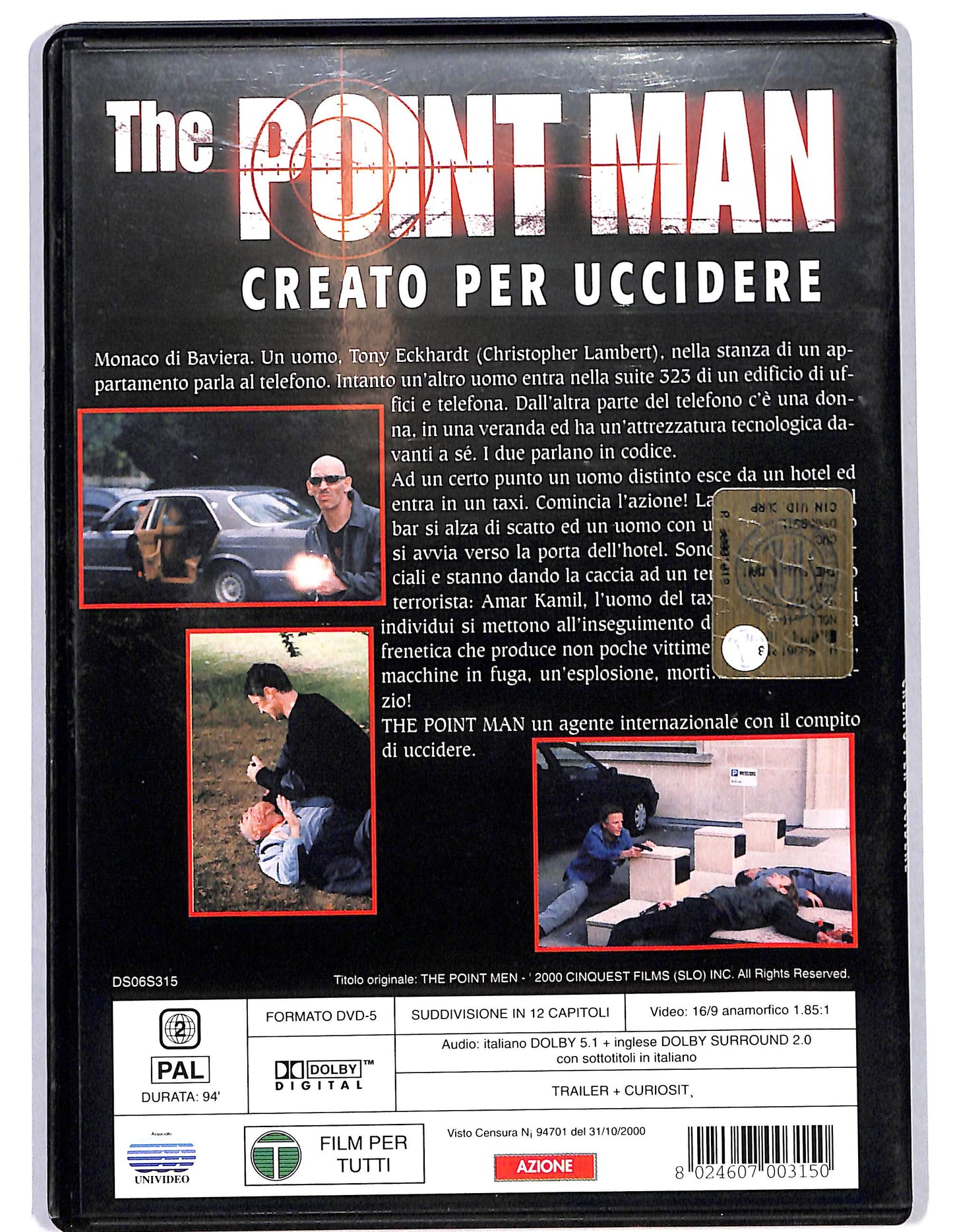 EBOND The Point Man - Creato per uccidere DVD D626018